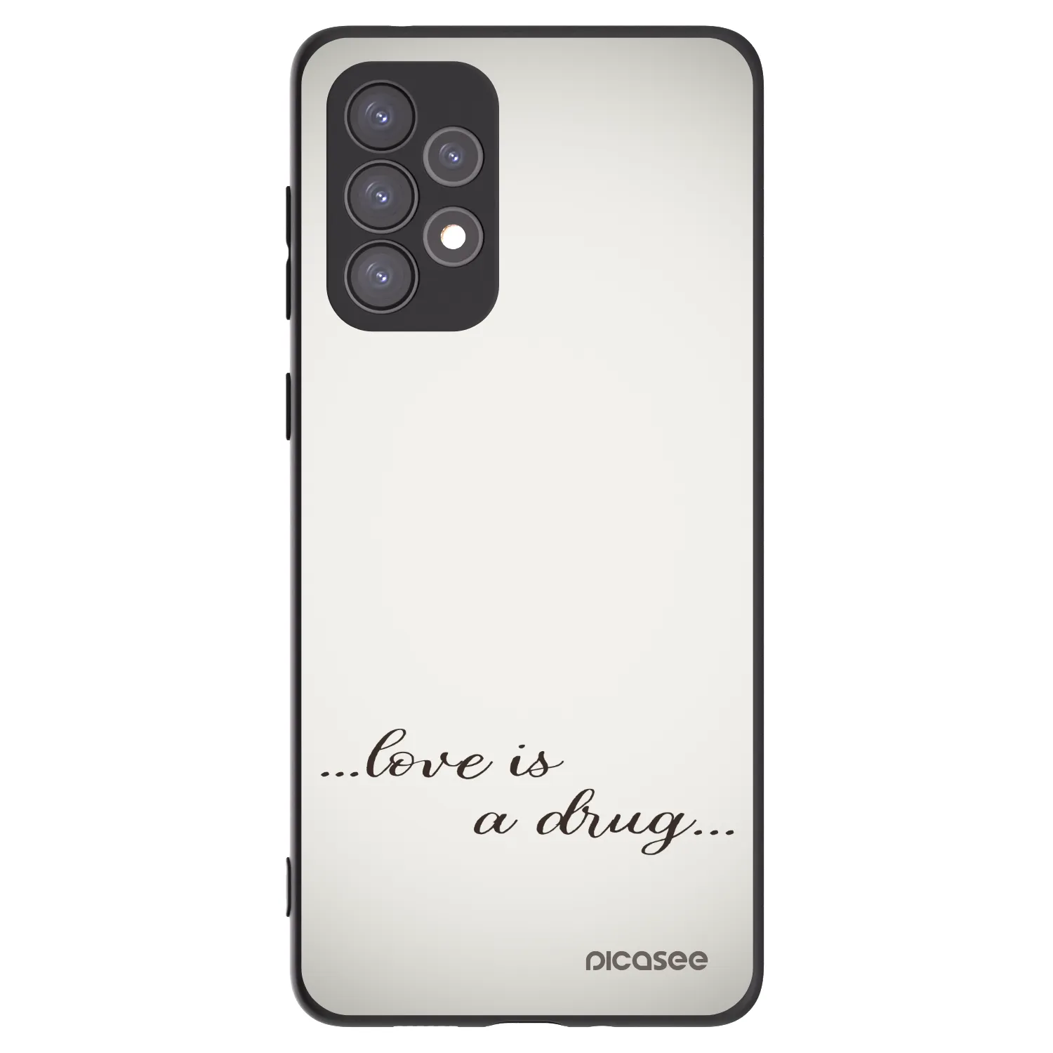 Picasee silikónový čierny obal pre Samsung Galaxy A73 5G - Love is a drug