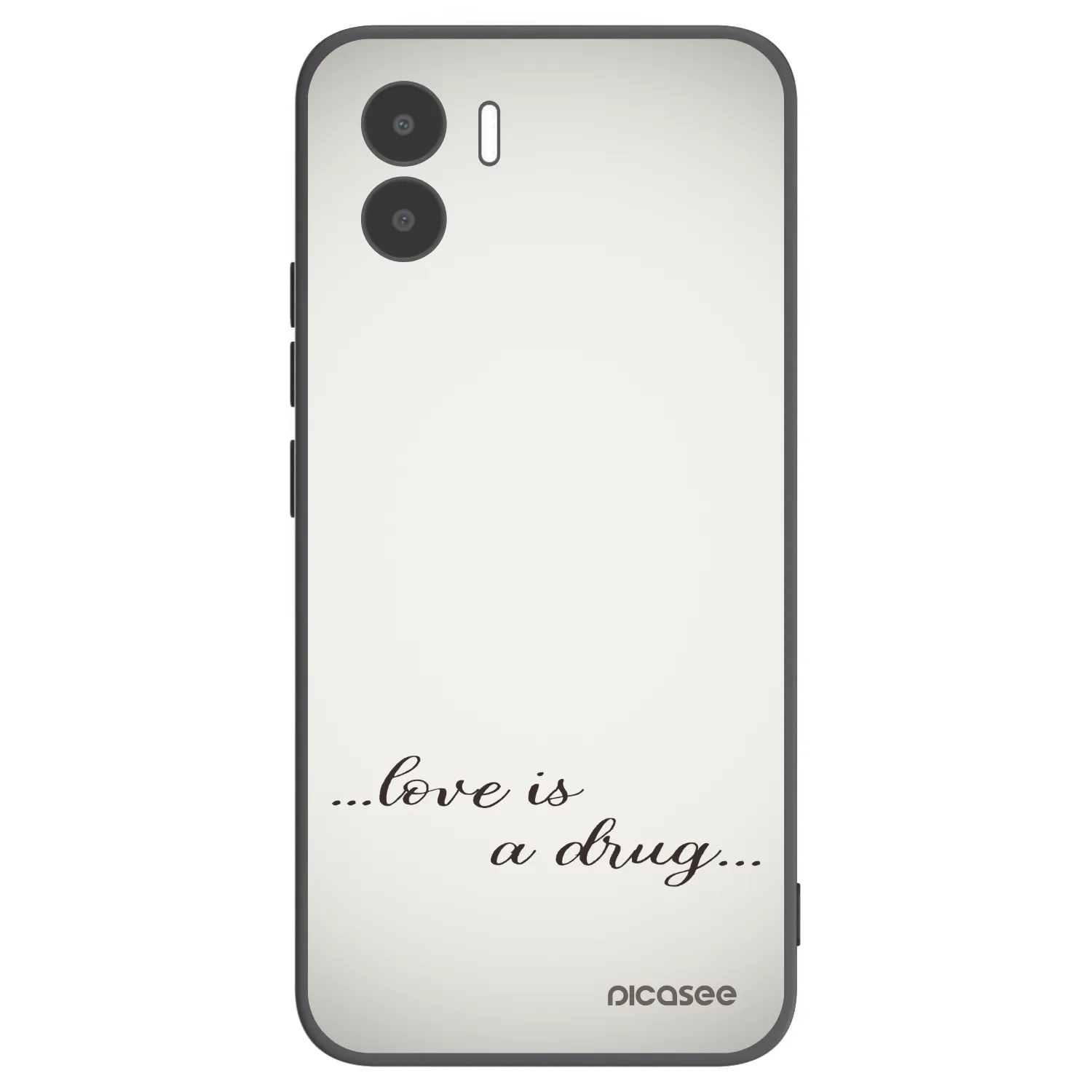 Picasee silikónový čierny obal pre Xiaomi Redmi A1 - Love is a drug
