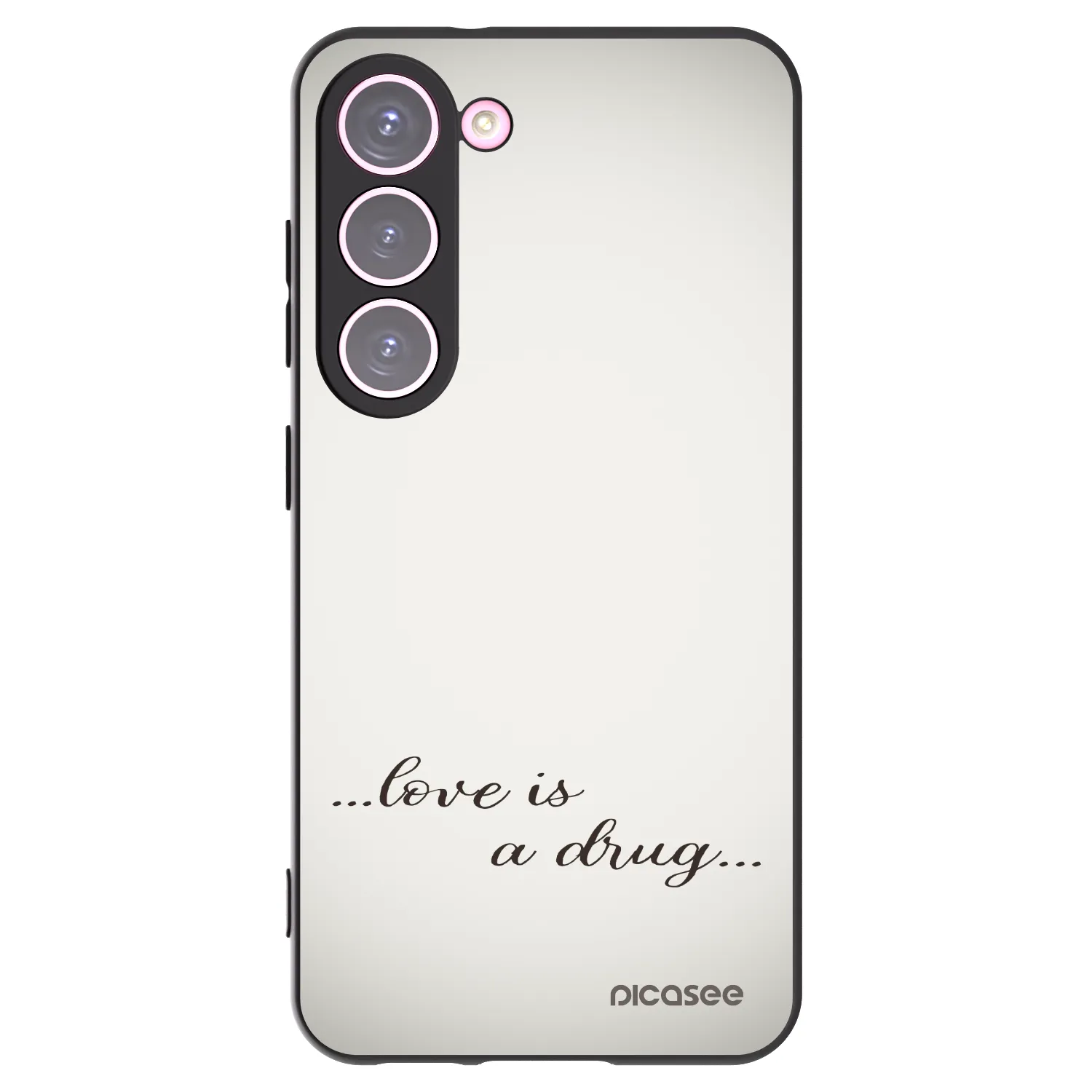 Picasee silikónový čierny obal pre Samsung Galaxy S23 5G - Love is a drug