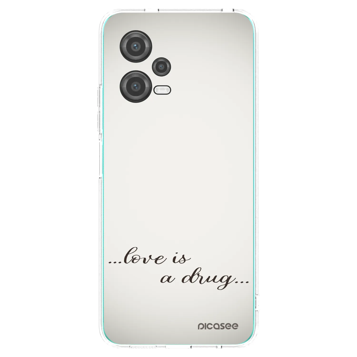 Silikónový prehľadný obal pre Xiaomi Poco X5 - Love is a drug