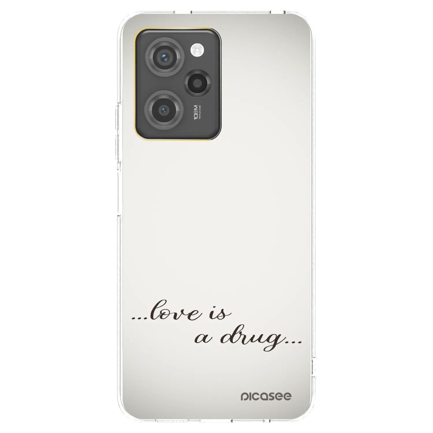 Picasee silikónový prehľadný obal pre Xiaomi Poco X5 Pro - Love is a drug