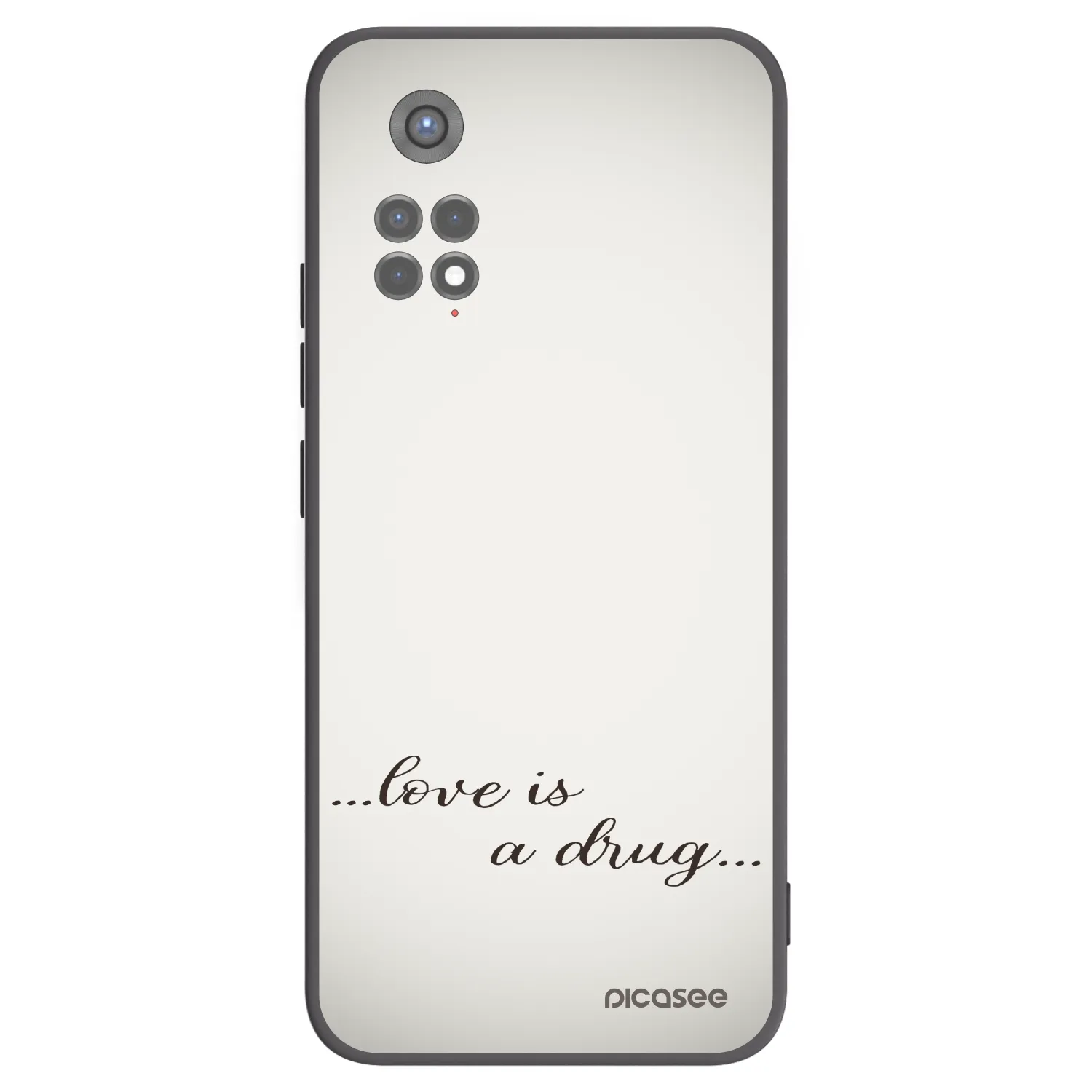 Picasee silikónový čierny obal pre Xiaomi Redmi Note 11S 5G - Love is a drug