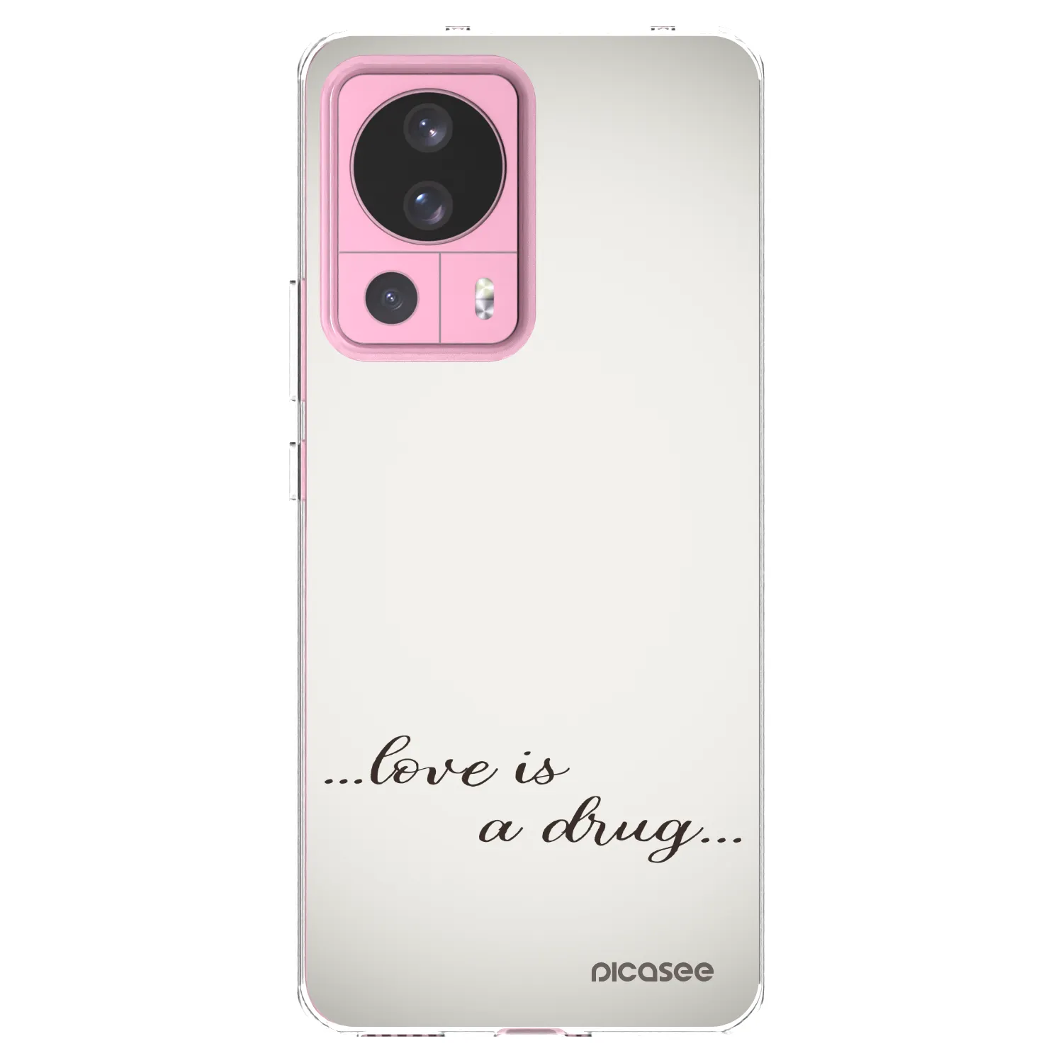 Silikónový prehľadný obal pre Xiaomi 13 Lite - Love is a drug