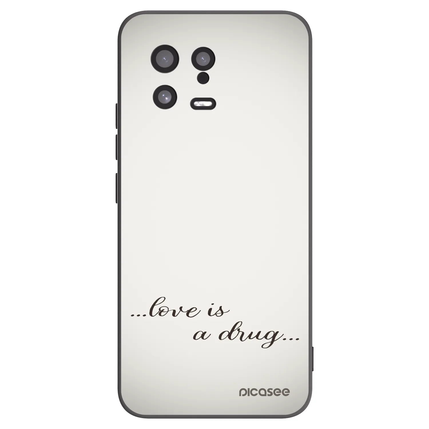 Silikónový čierny obal pre Xiaomi 13 - Love is a drug
