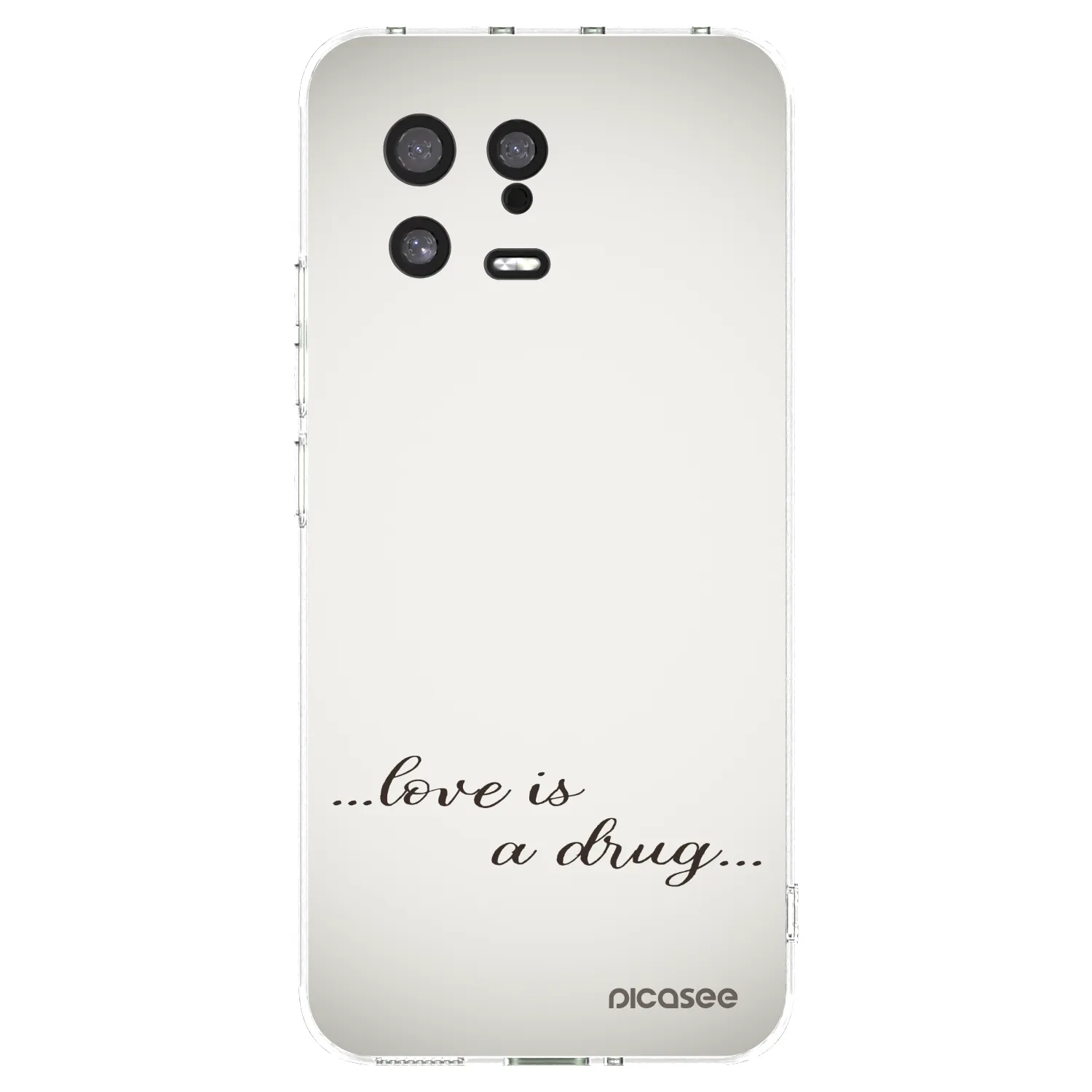 Silikónový prehľadný obal pre Xiaomi 13 - Love is a drug