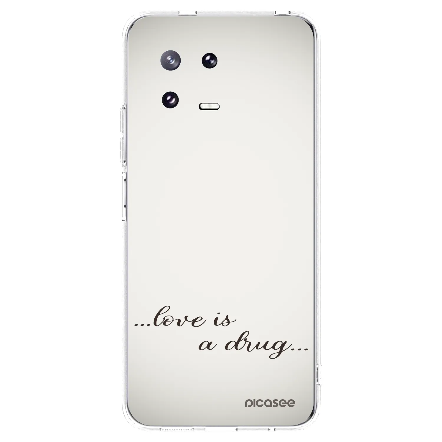 Silikónový prehľadný obal pre Xiaomi 13 Pro - Love is a drug