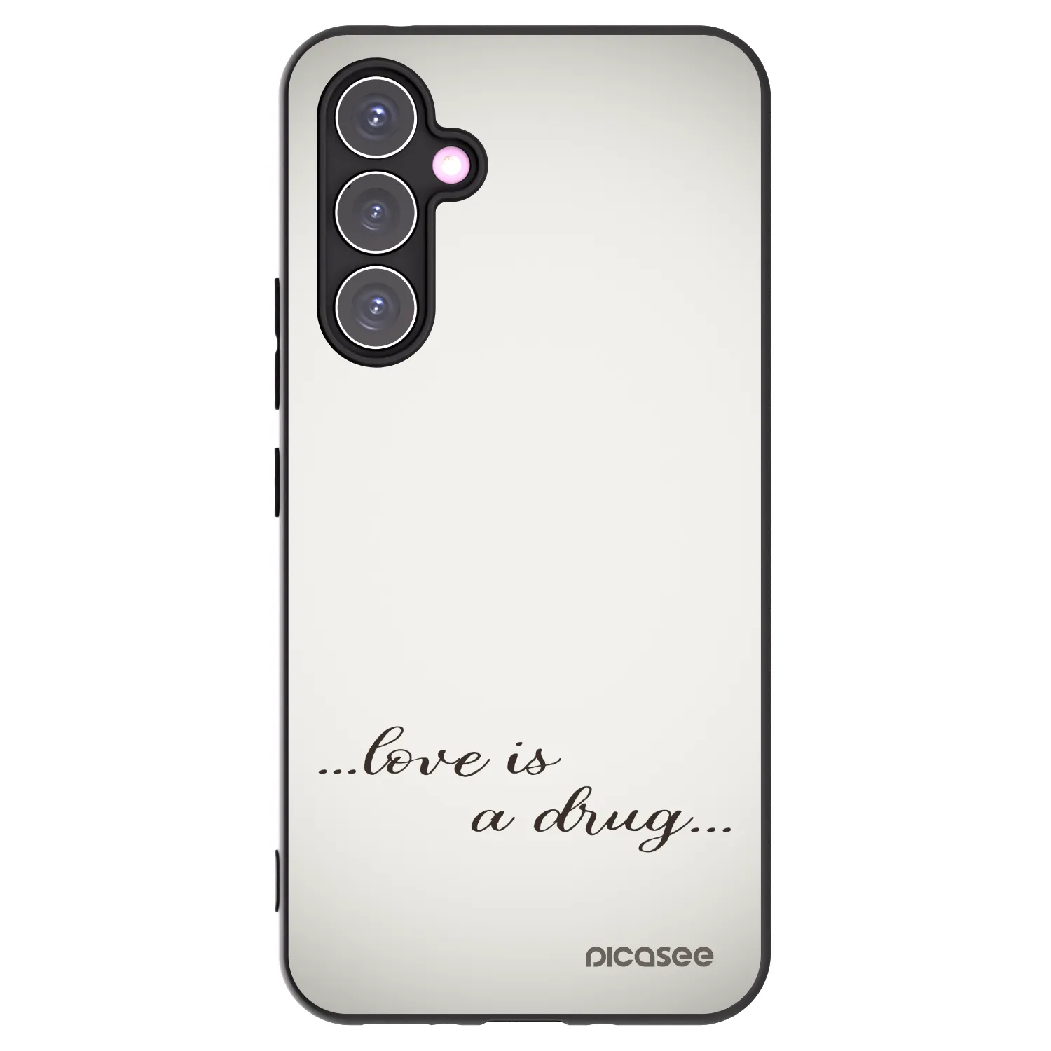 Picasee silikónový čierny obal pre Samsung Galaxy A54 5G A546B - Love is a drug