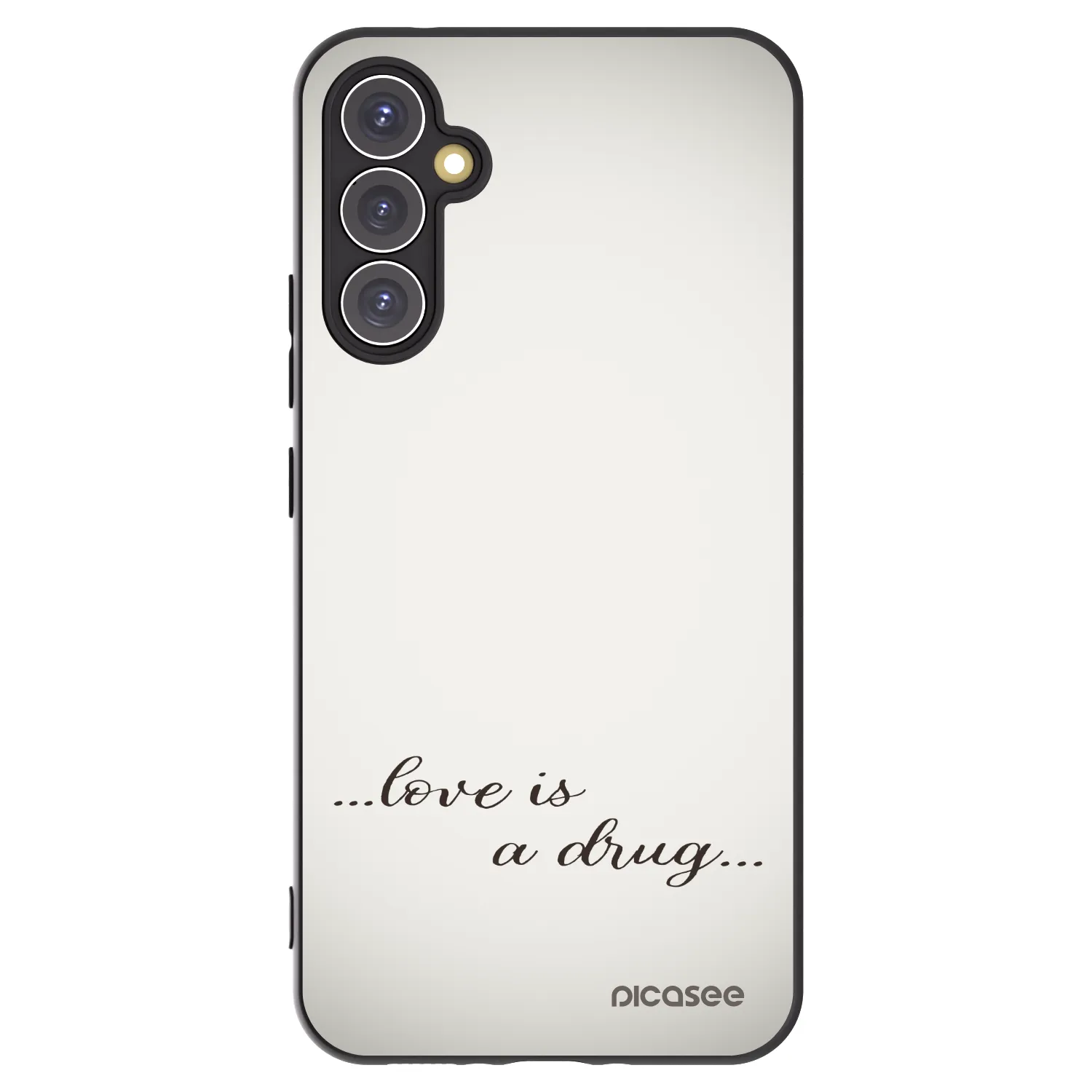 Picasee silikónový čierny obal pre Samsung Galaxy A34 5G A346B - Love is a drug