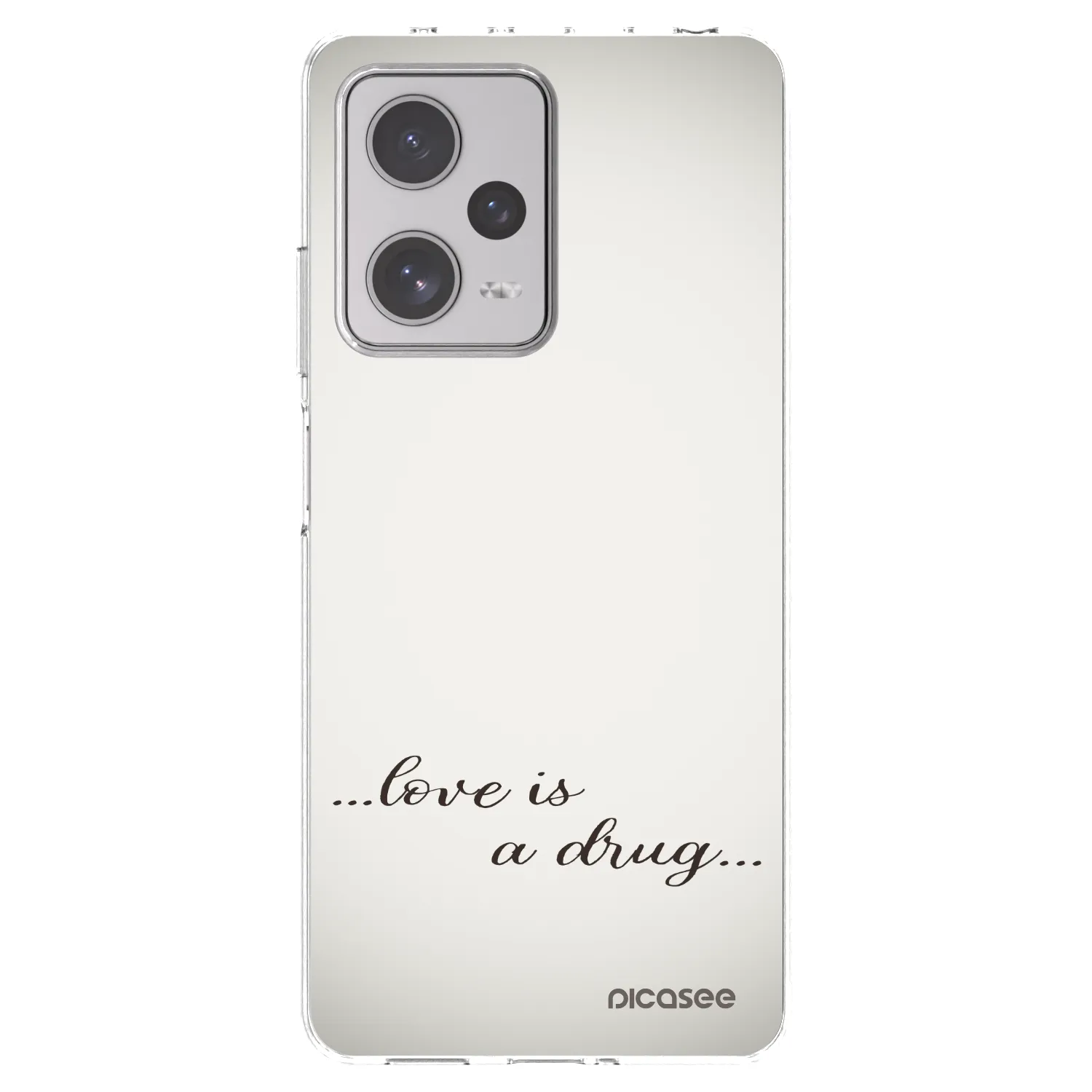 Silikónový prehľadný obal pre Xiaomi Redmi Note 12 Pro+ 5G - Love is a drug