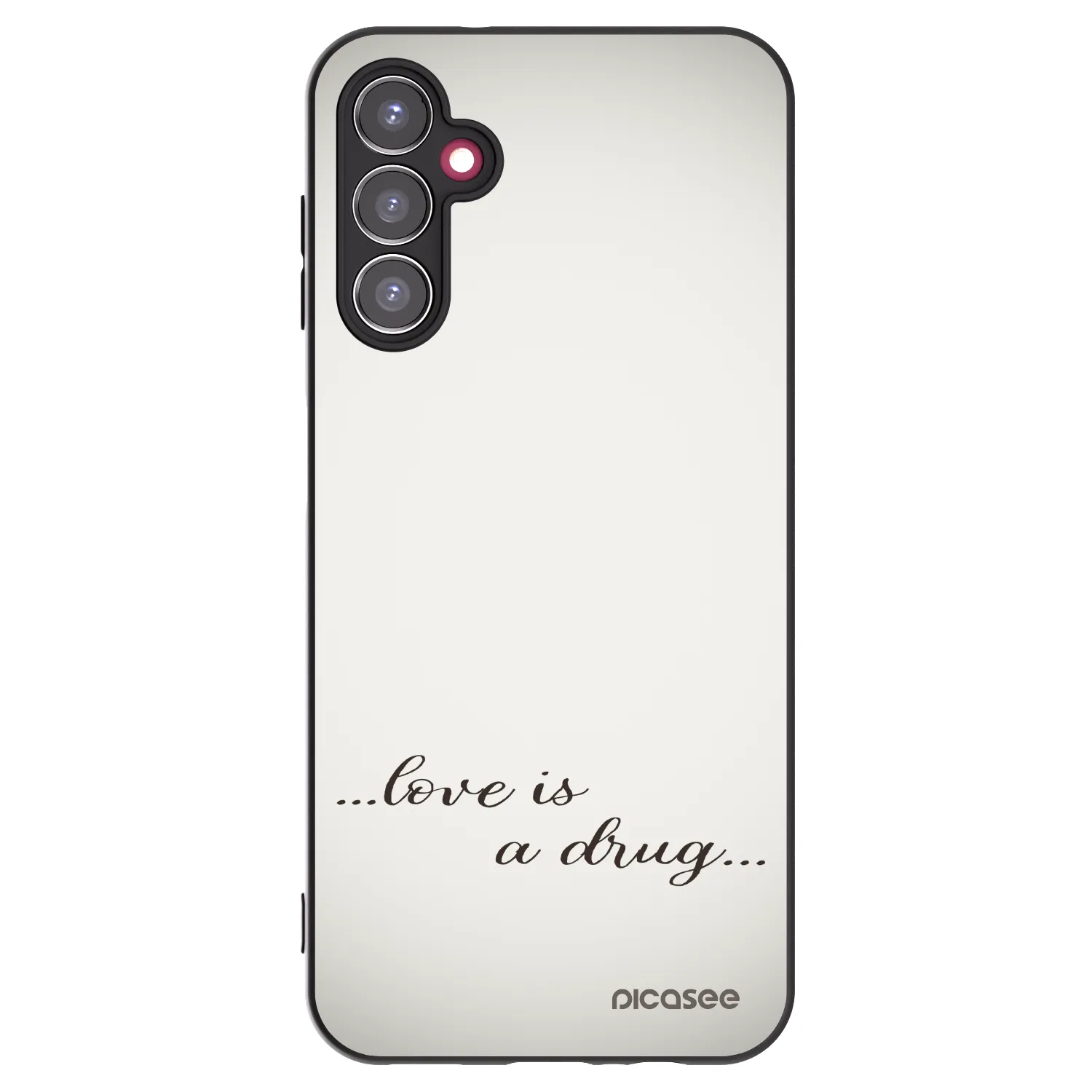Picasee silikónový čierny obal pre Samsung Galaxy A14 5G A146P - Love is a drug