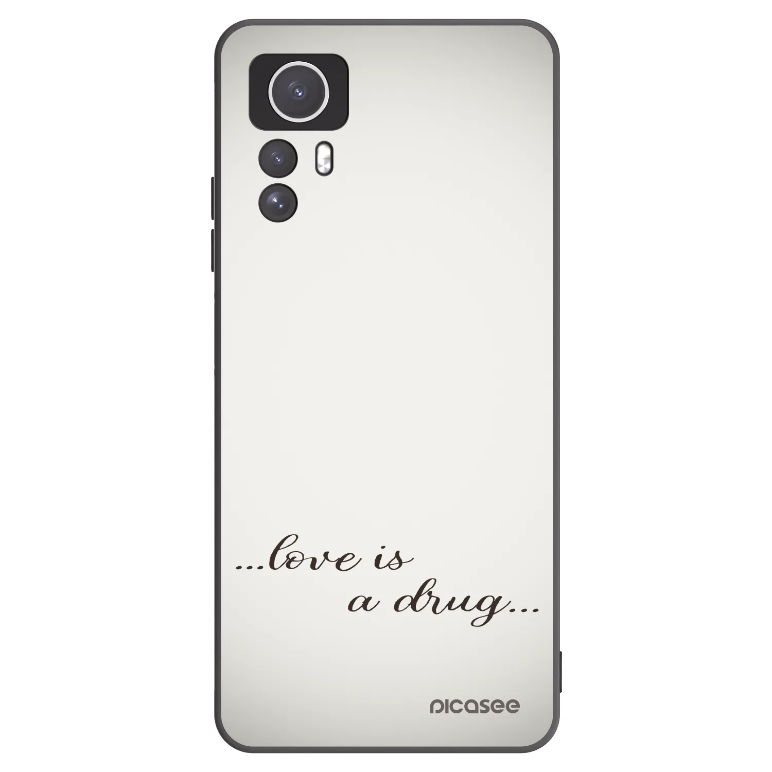 Silikónový čierny obal pre Xiaomi Redmi Note 12S - Love is a drug