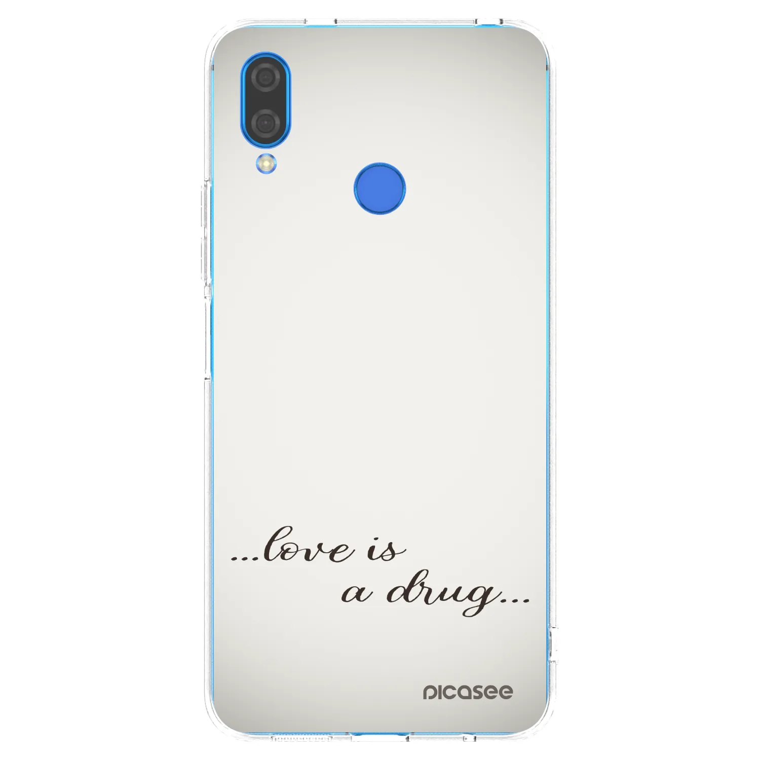 Silikónový prehľadný obal pre Huawei Nova 3 - Love is a drug