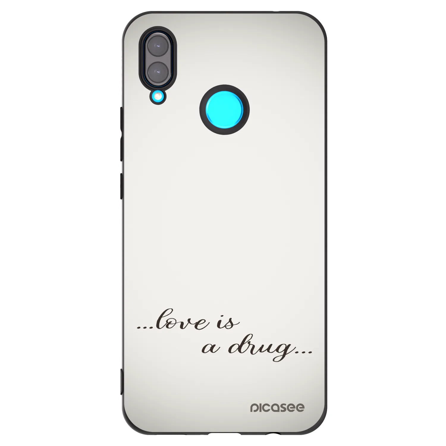 Picasee silikónový čierny obal pre Huawei Nova 3i - Love is a drug