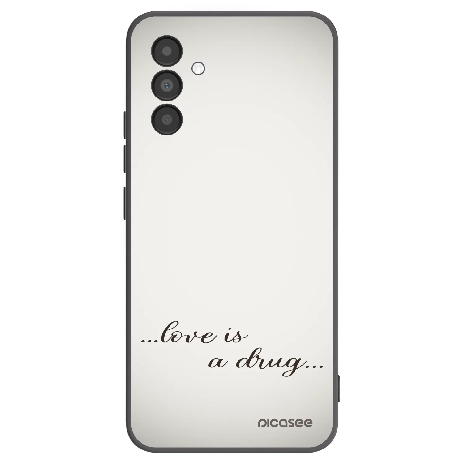 Picasee silikónový čierny obal pre Samsung Galaxy A04s A047F - Love is a drug