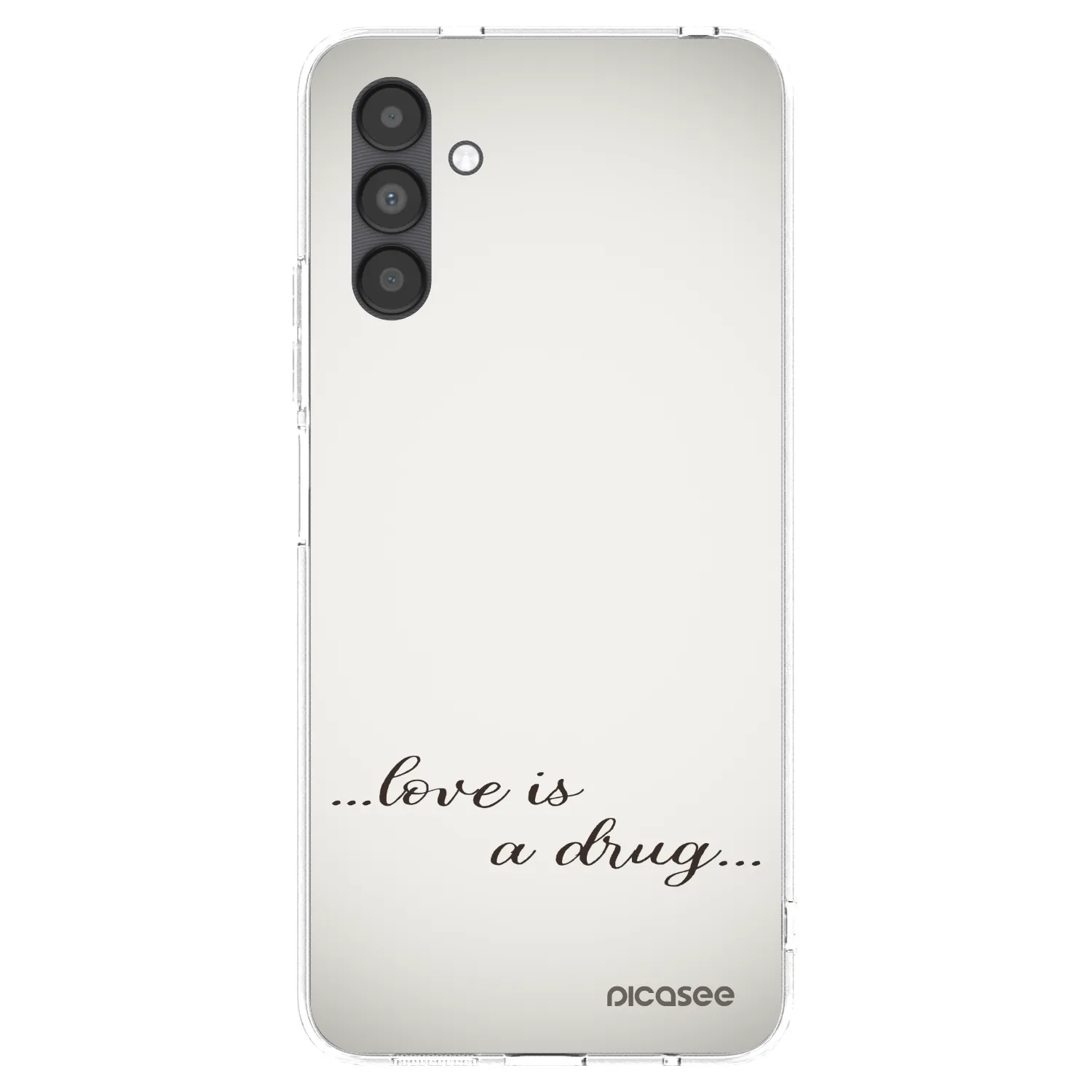 Picasee silikónový prehľadný obal pre Samsung Galaxy A04s A047F - Love is a drug