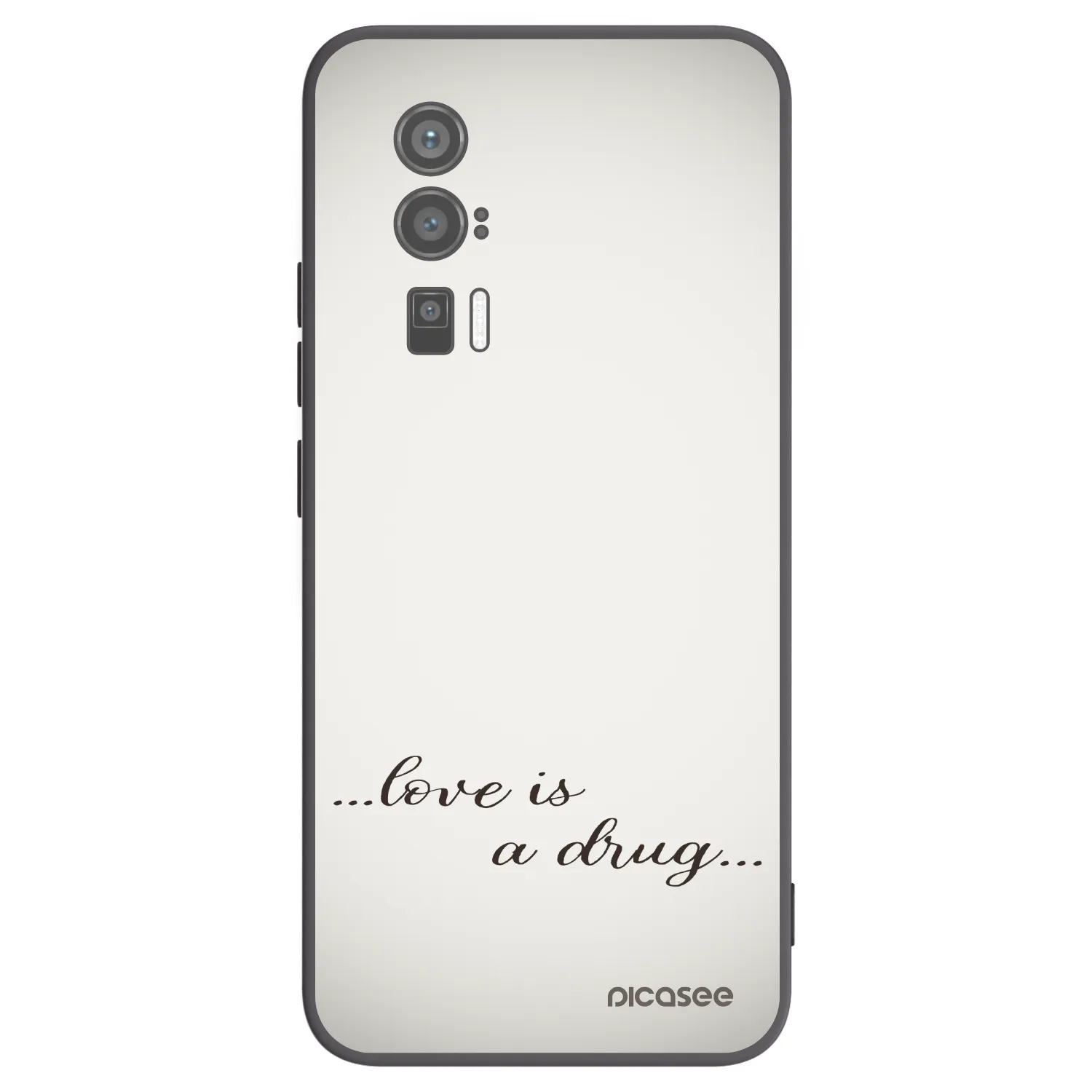 Picasee silikónový čierny obal pre Xiaomi Poco F5 Pro 5G - Love is a drug