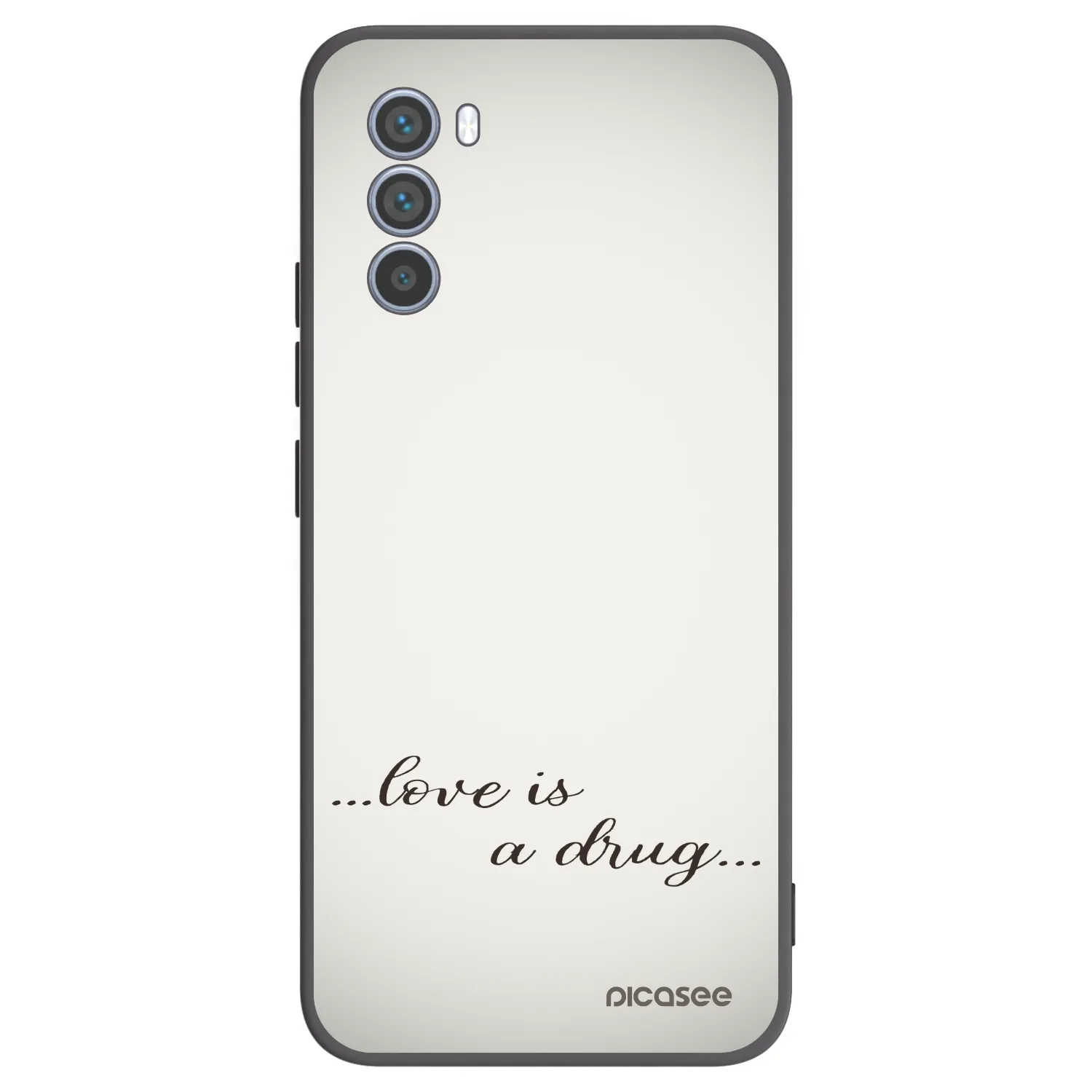 Picasee silikónový čierny obal pre Motorola Moto G62 - Love is a drug