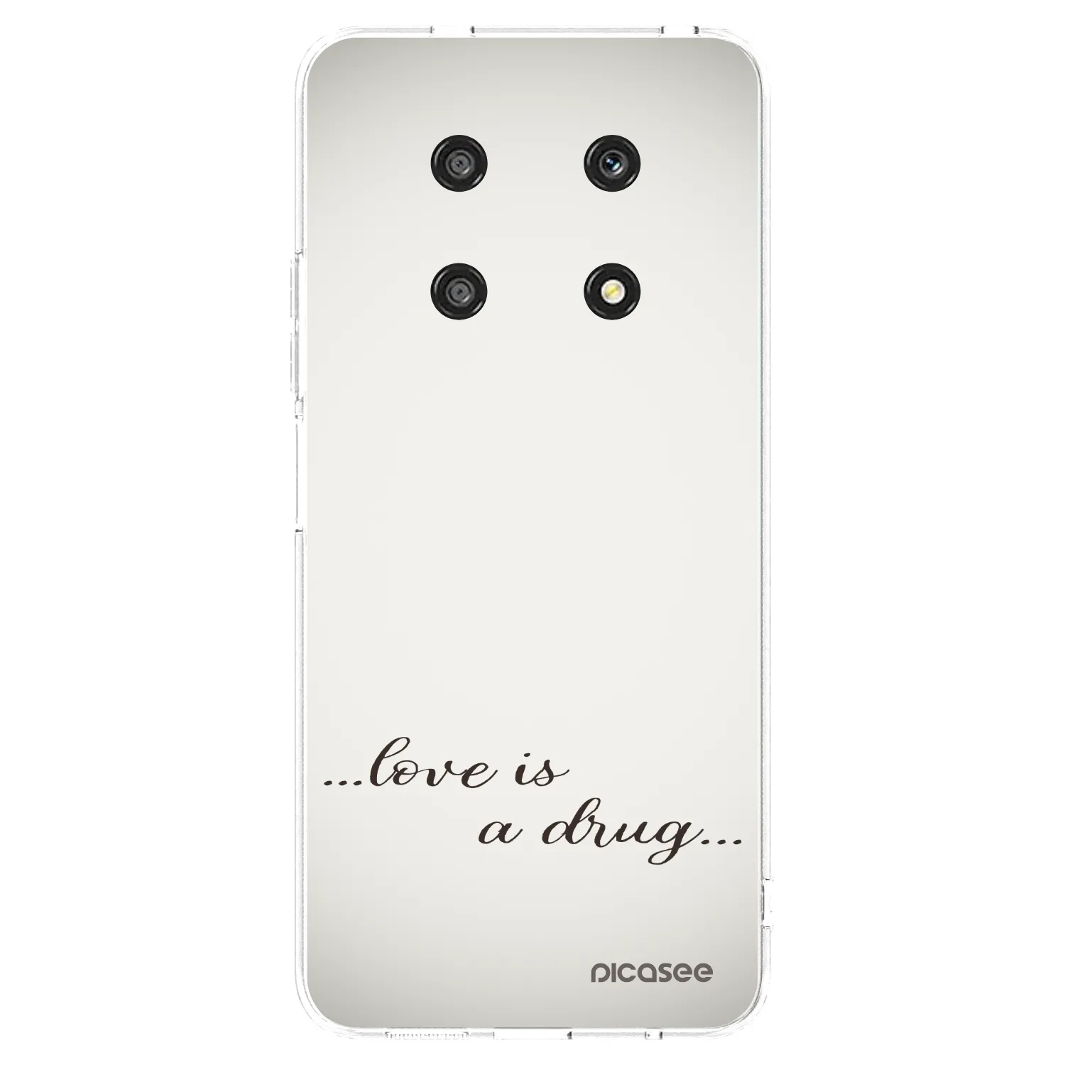 Picasee silikónový prehľadný obal pre Honor Magic4 Lite 5G - Love is a drug
