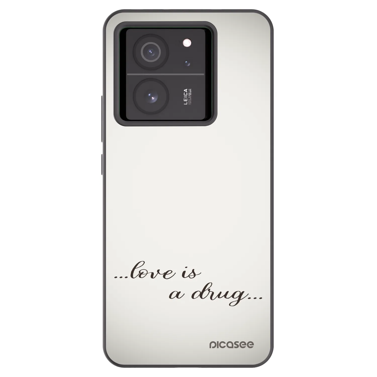 Silikónový čierny obal pre Xiaomi 13T - Love is a drug