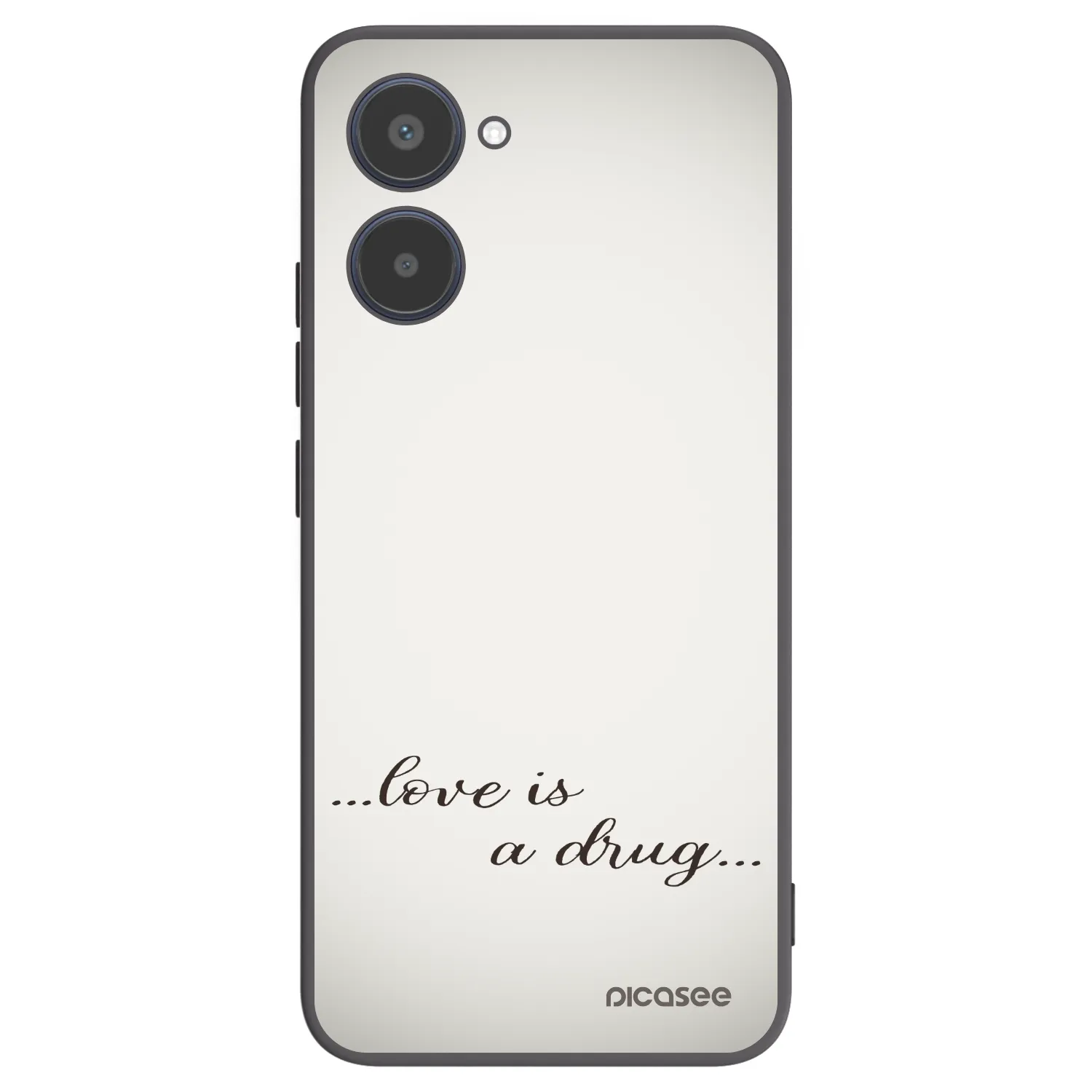 Picasee silikónový čierny obal pre Realme 10 4G - Love is a drug