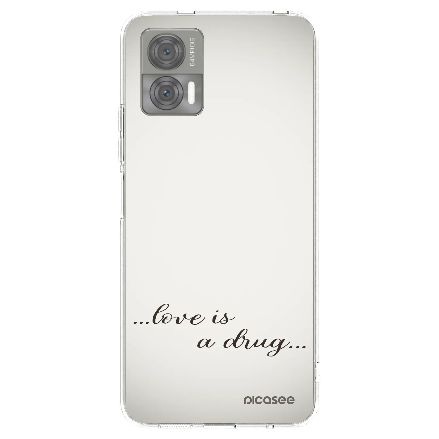 Silikónový prehľadný obal pre Motorola Edge 30 Neo - Love is a drug