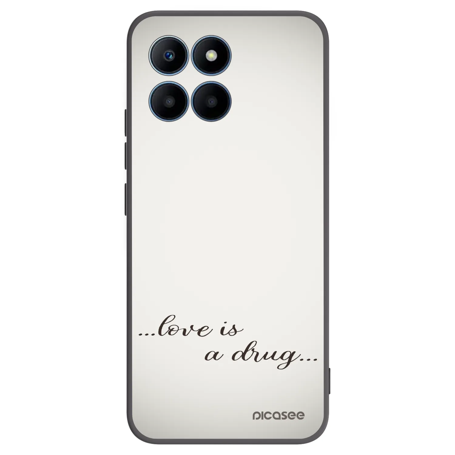 Picasee silikónový čierny obal pre Honor 70 Lite - Love is a drug