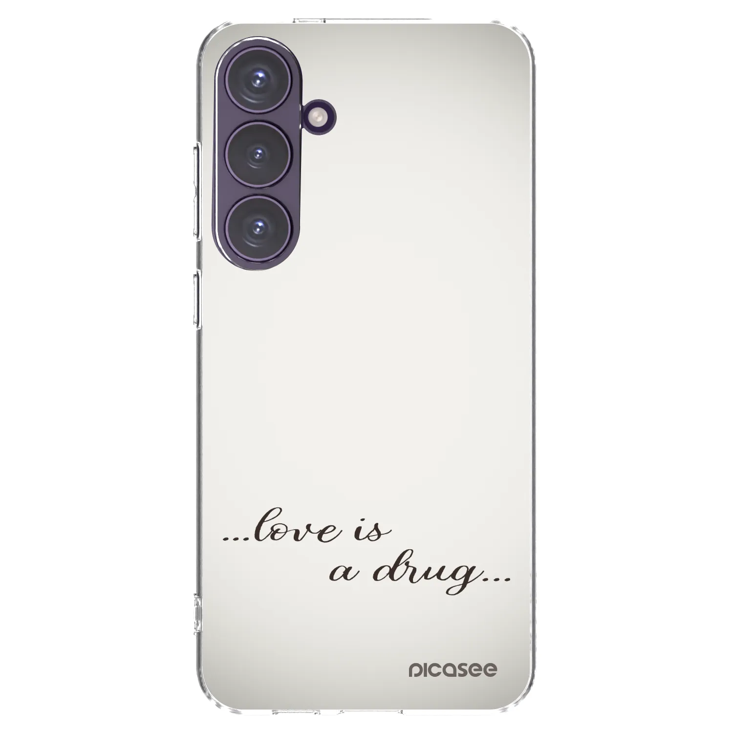 Picasee silikónový prehľadný obal pre Samsung Galaxy S24+ S926B 5G - Love is a drug
