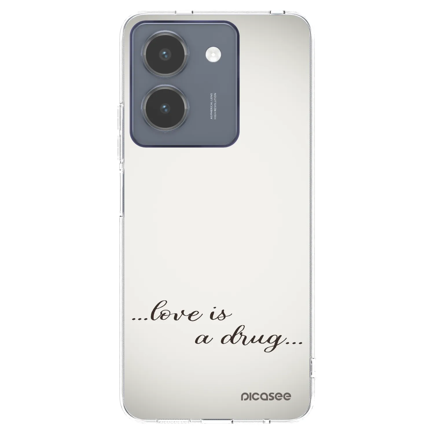 Picasee silikónový prehľadný obal pre Vivo Y36 4G - Love is a drug