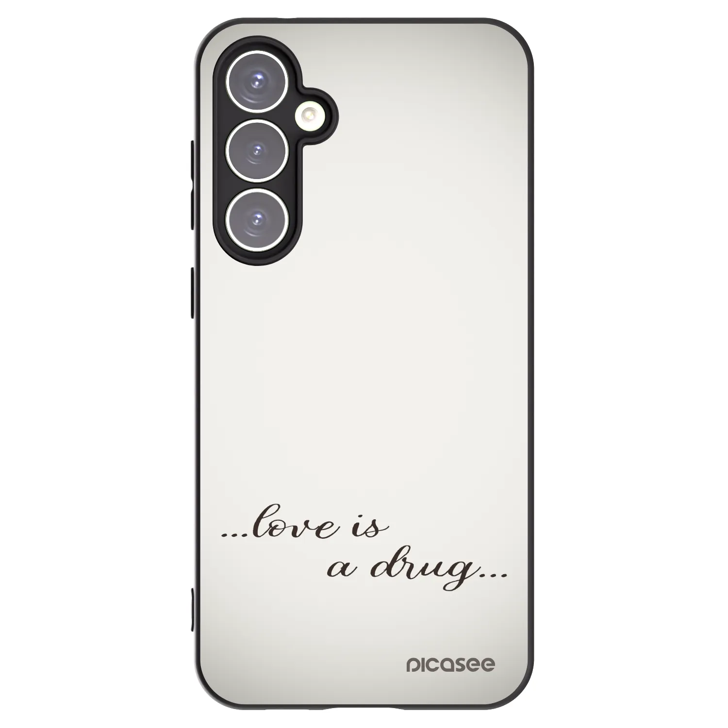 Picasee silikónový čierny obal pre Samsung Galaxy S23 FE S711B - Love is a drug