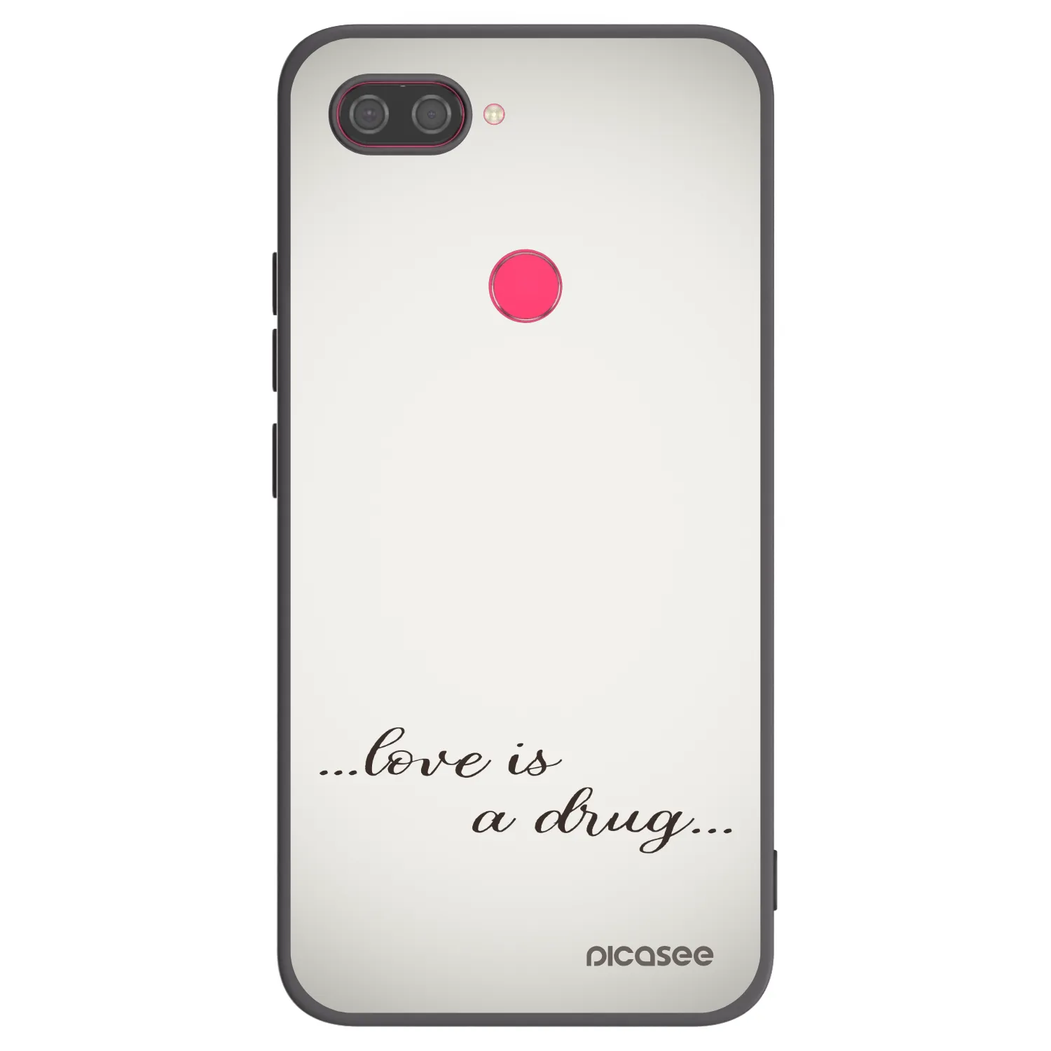 Picasee silikónový čierny obal pre Xiaomi Mi 8 Lite - Love is a drug