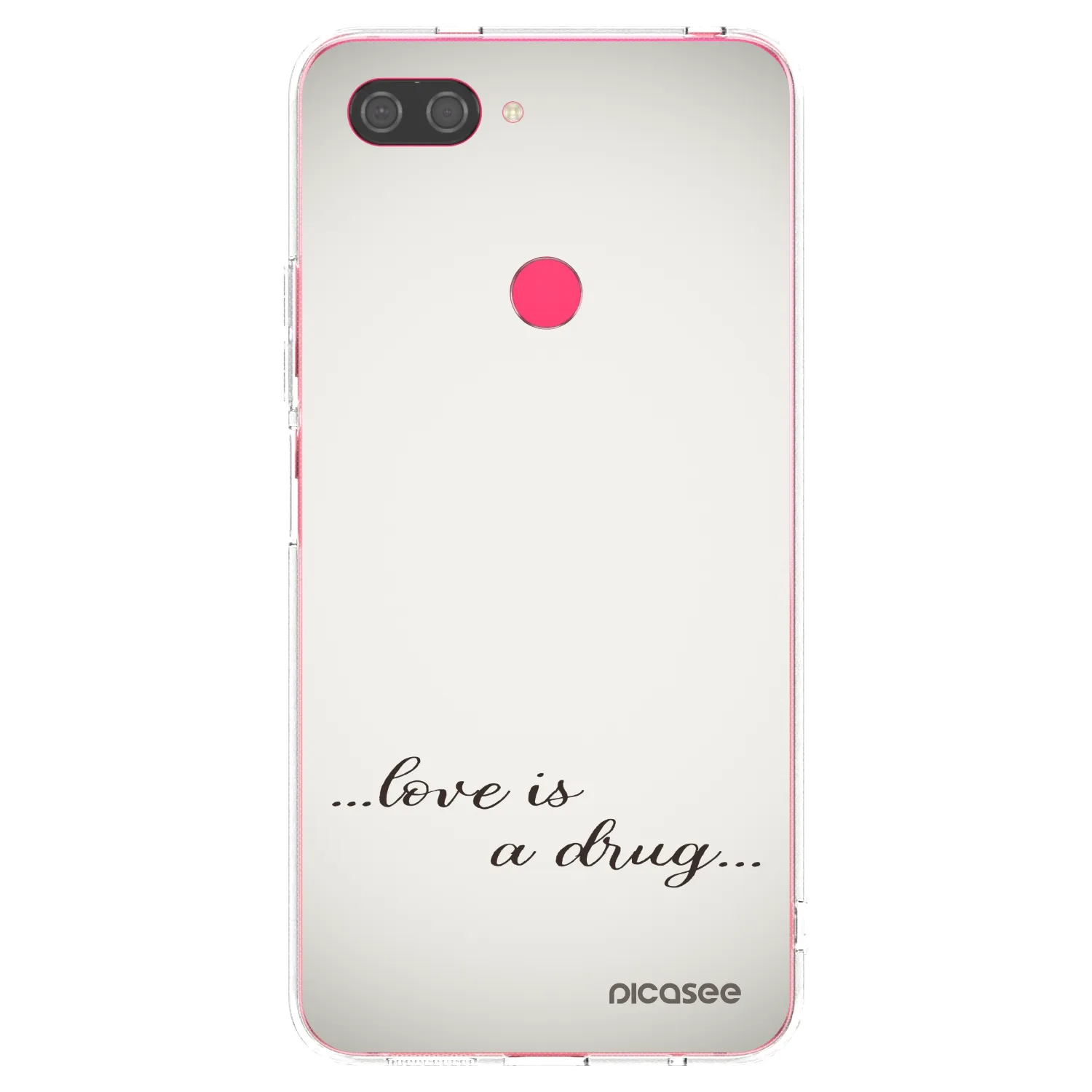 Silikónový prehľadný obal pre Xiaomi Mi 8 Lite - Love is a drug