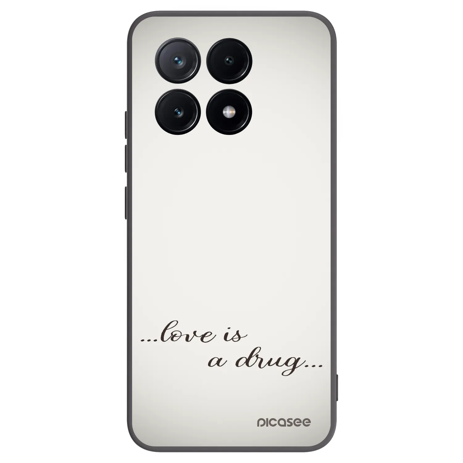 Silikónový čierny obal pre Xiaomi Poco X6 Pro - Love is a drug