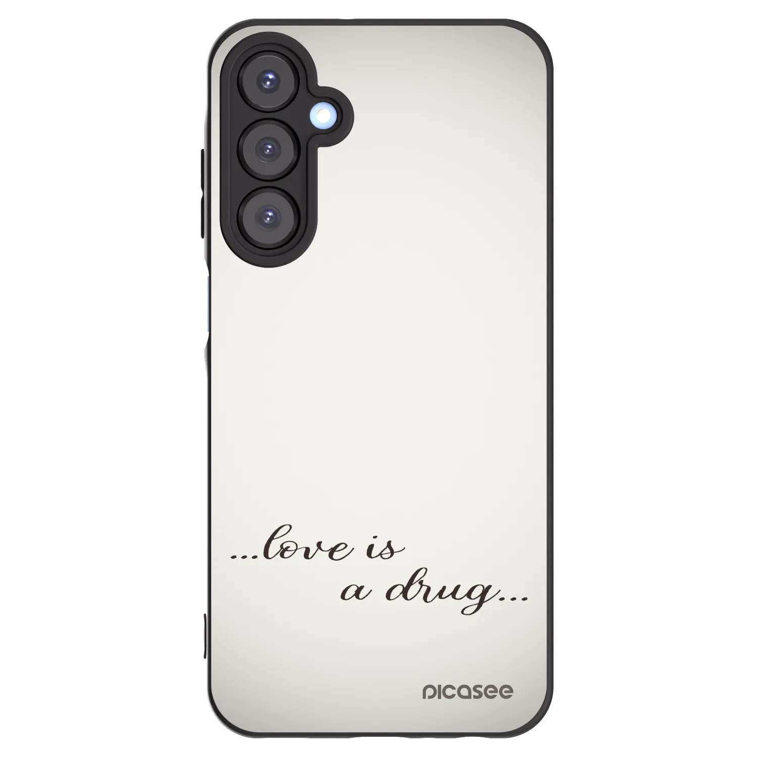 Picasee silikónový čierny obal pre Samsung Galaxy A25 A256B 5G - Love is a drug