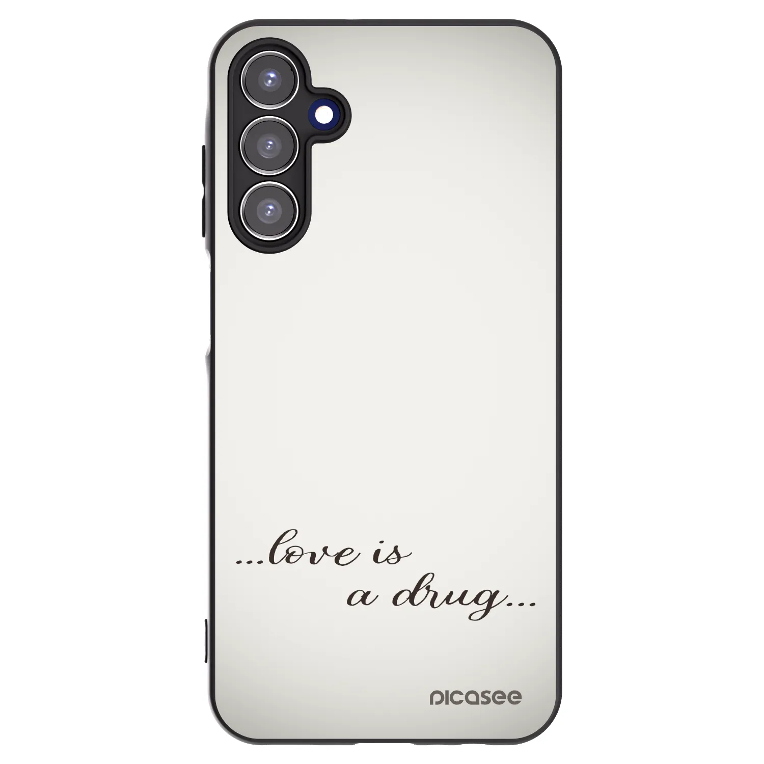 Picasee silikónový čierny obal pre Samsung Galaxy A15 A156B 5G - Love is a drug