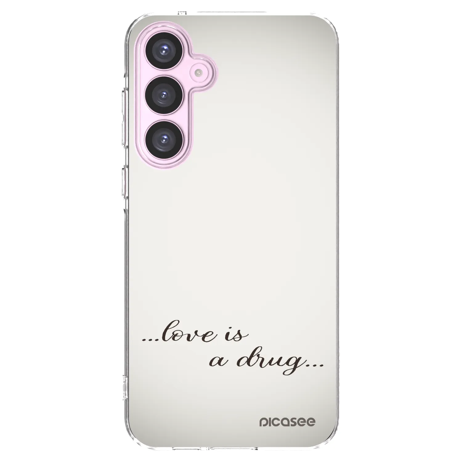 Picasee silikónový prehľadný obal pre Samsung Galaxy A55 5G A556B - Love is a drug