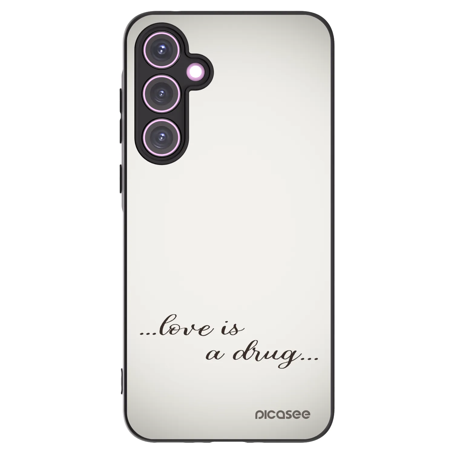 Picasee silikónový čierny obal pre Samsung Galaxy A35 5G A356B - Love is a drug