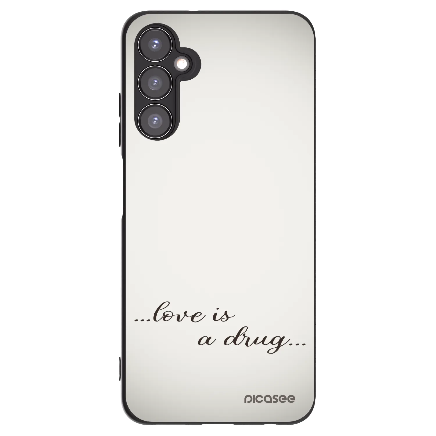 Picasee silikónový čierny obal pre Samsung Galaxy A05s A057G - Love is a drug