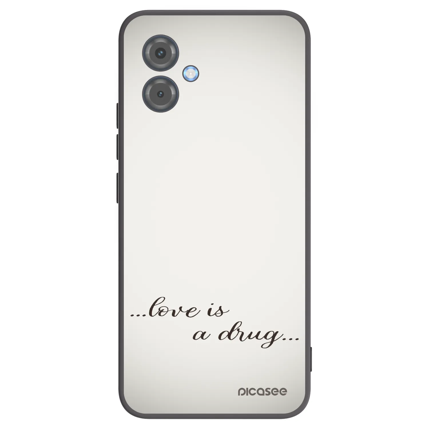 Picasee silikónový čierny obal pre Motorola Moto G14 - Love is a drug