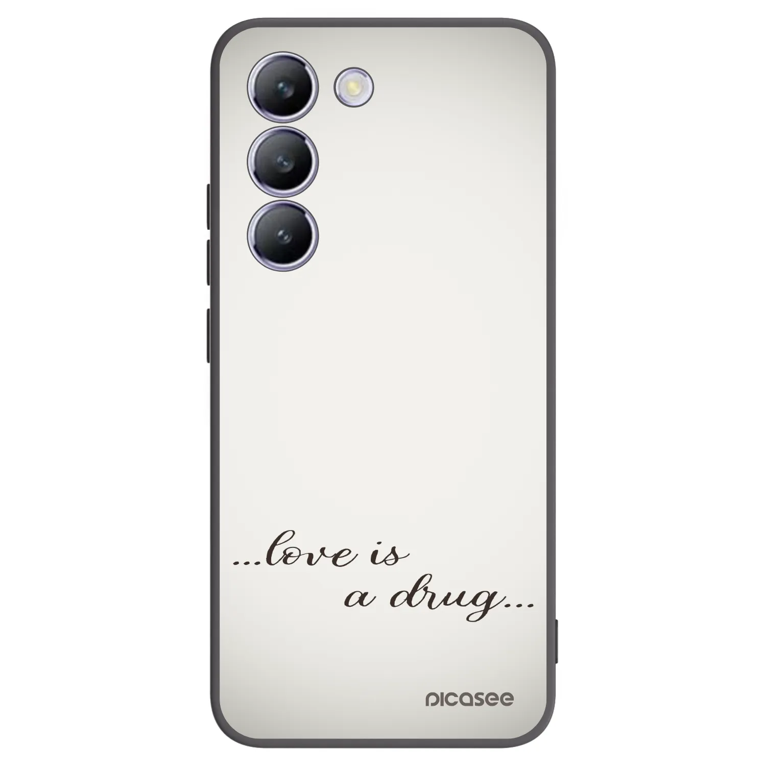 Picasee silikónový čierny obal pre Vivo V40 SE 5G - Love is a drug