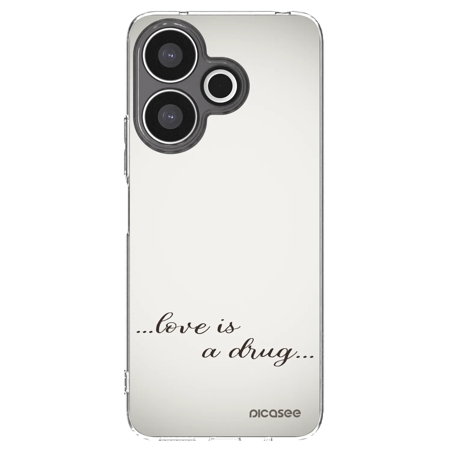 Silikónový prehľadný obal pre Xiaomi Redmi 13 4G - Love is a drug