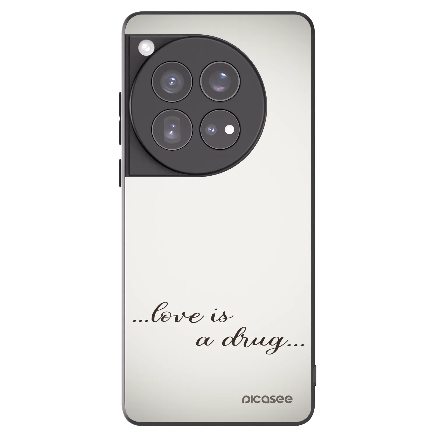 Picasee silikónový čierny obal pre OnePlus 12 5G - Love is a drug