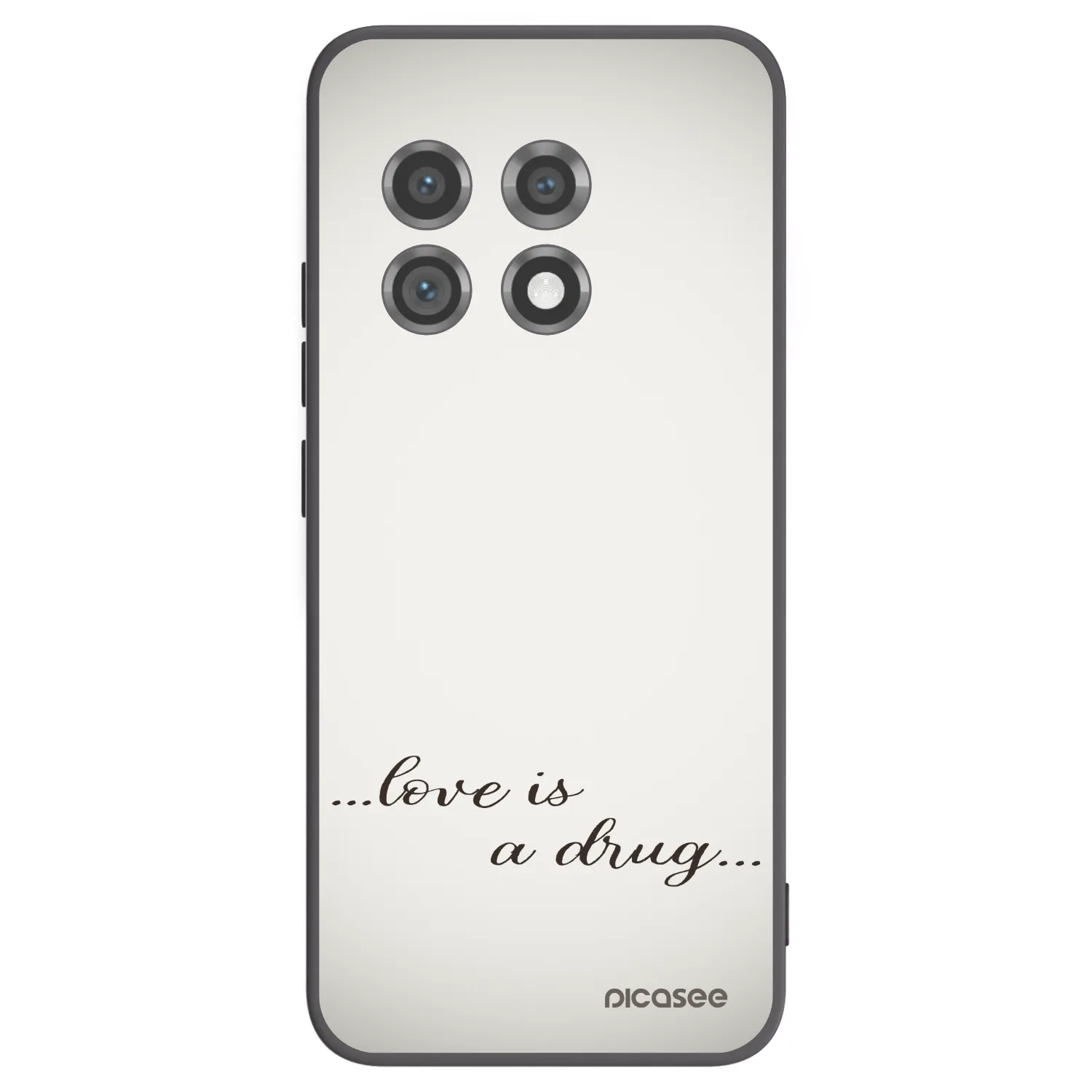 Picasee silikónový čierny obal pre OnePlus 11 5G - Love is a drug