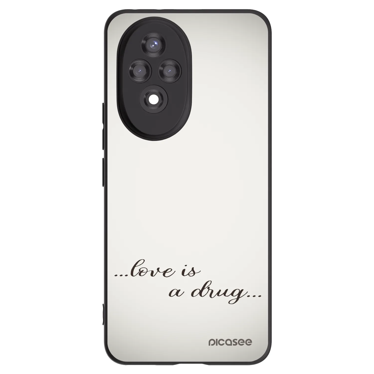 Picasee silikónový čierny obal pre Honor 200 Pro 5G - Love is a drug