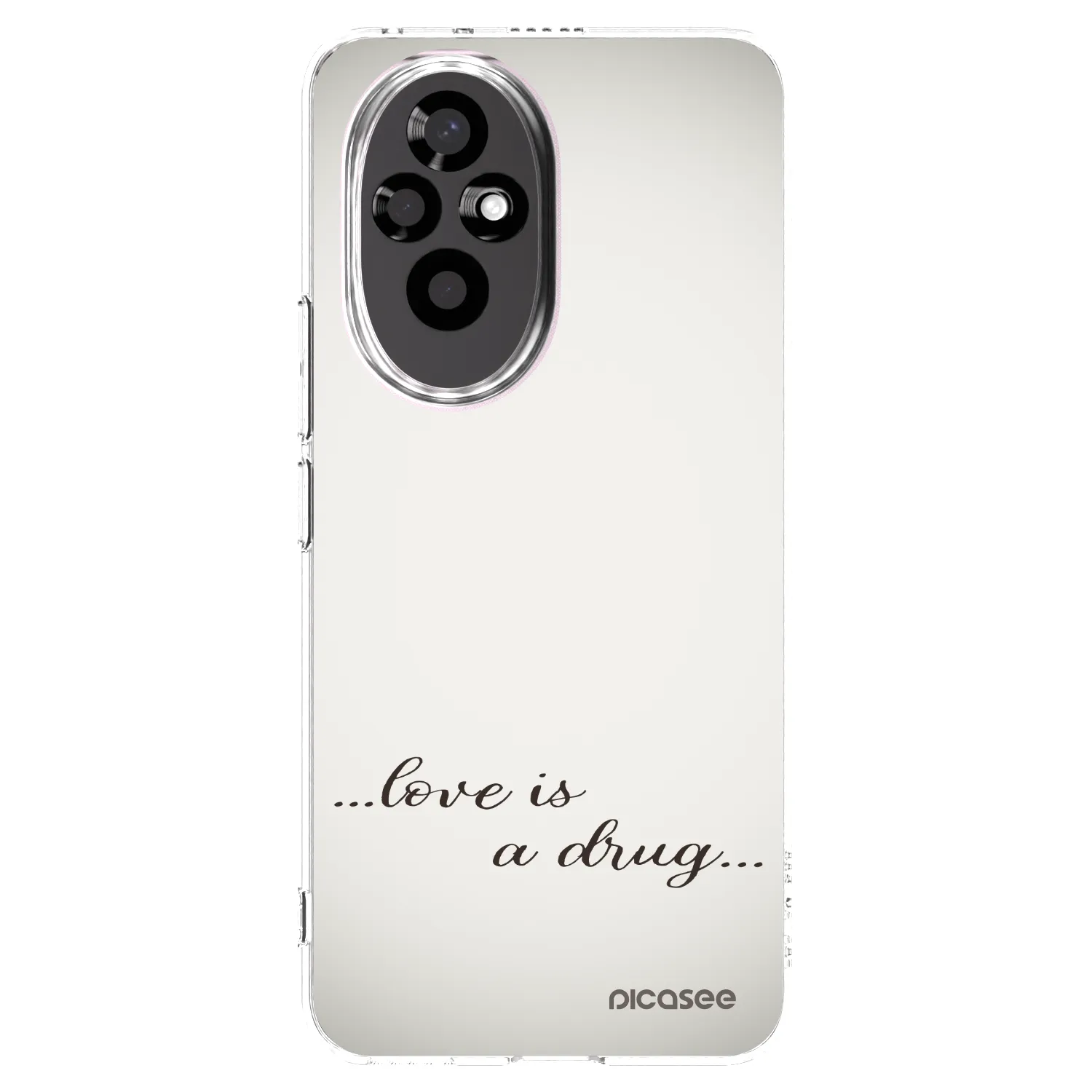 Picasee silikónový prehľadný obal pre Honor 200 Pro 5G - Love is a drug