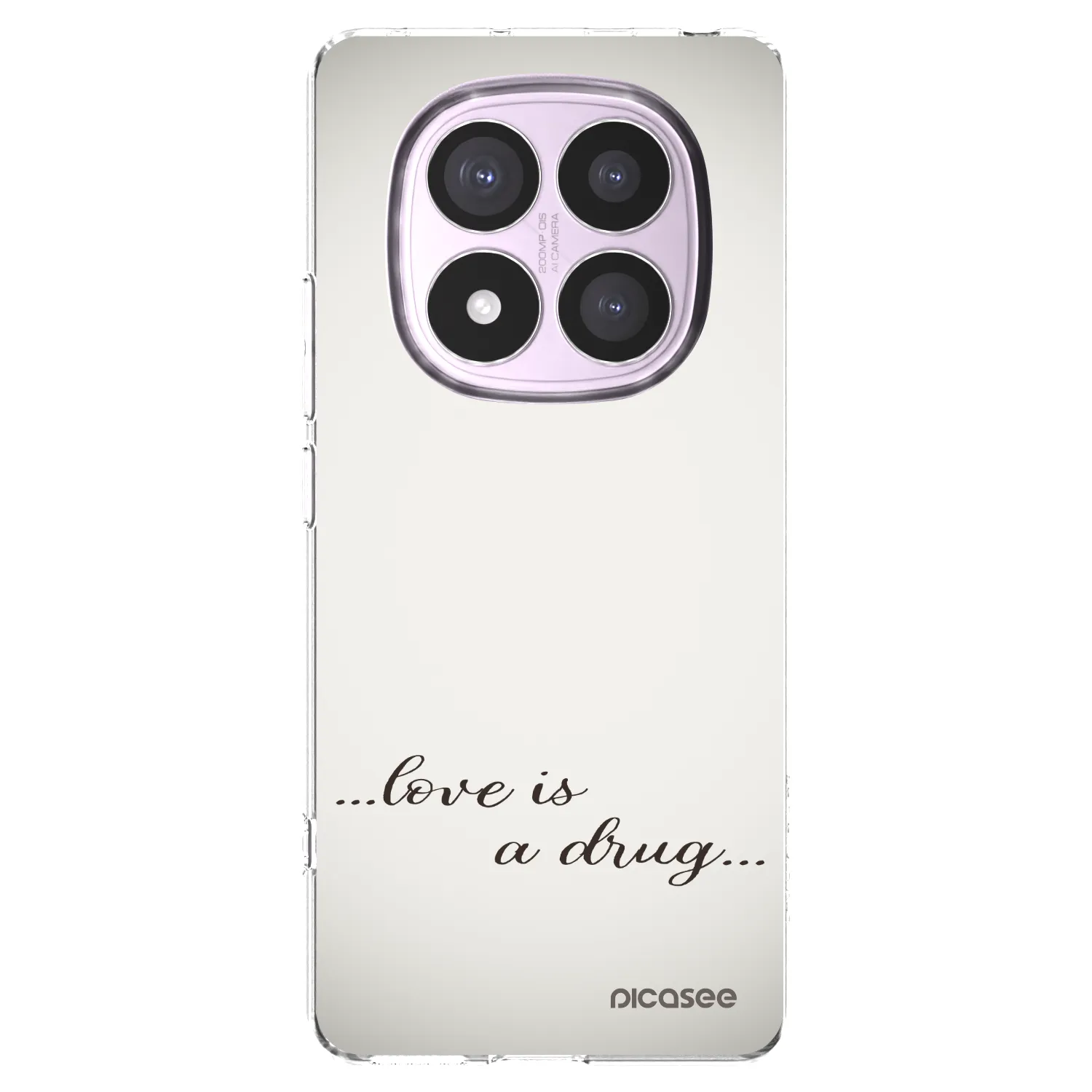 Silikónový prehľadný obal pre Xiaomi Redmi Note 14 Pro 5G - Love is a drug