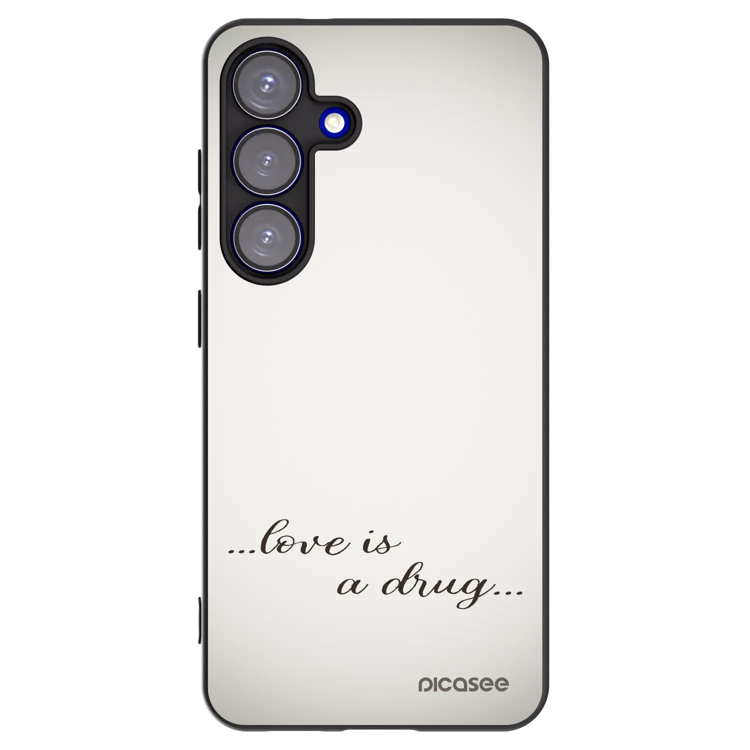 Picasee silikónový čierny obal pre Samsung Galaxy S25 5G - Love is a drug