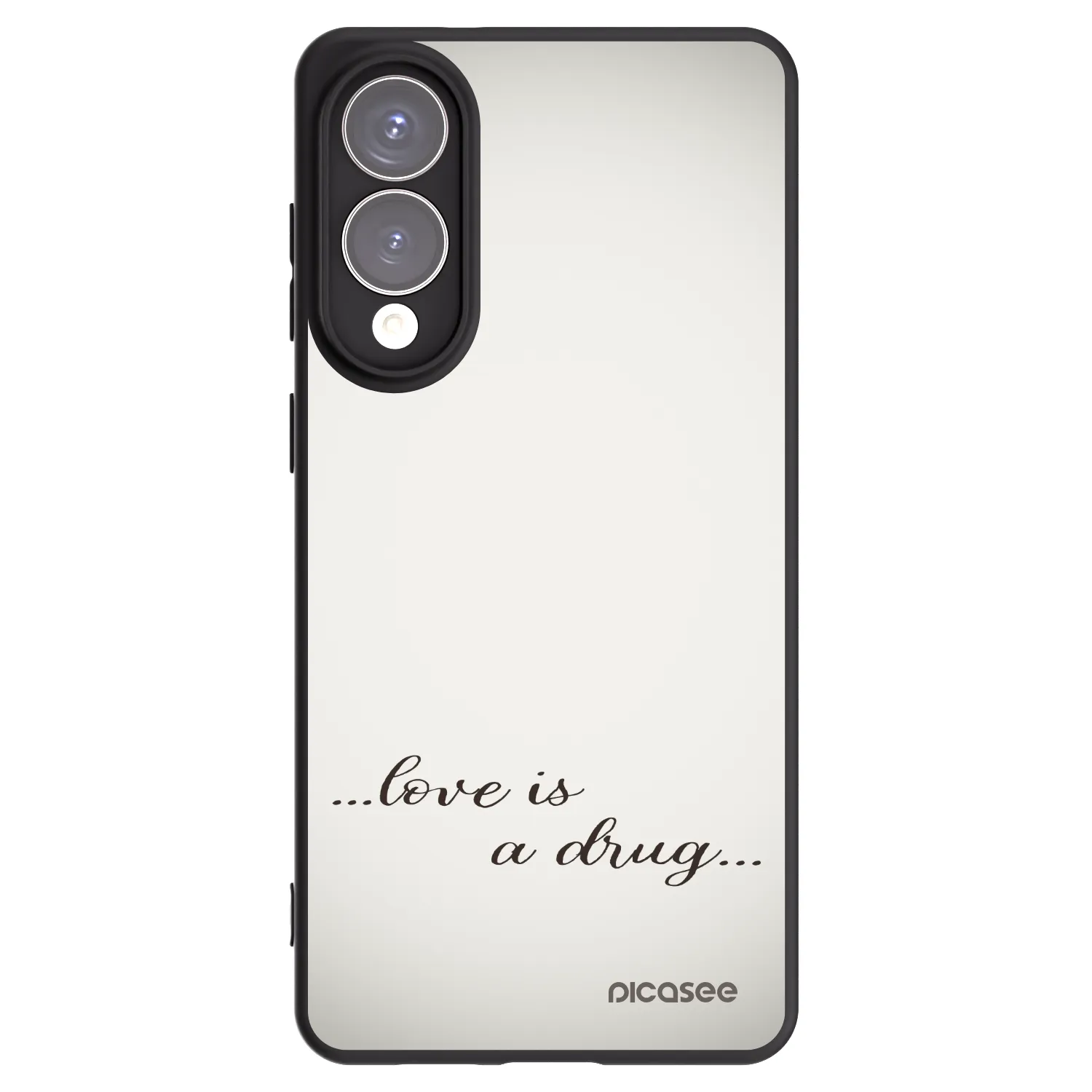 Picasee silikónový čierny obal pre Samsung Galaxy S25 Edge 5G - Love is a drug