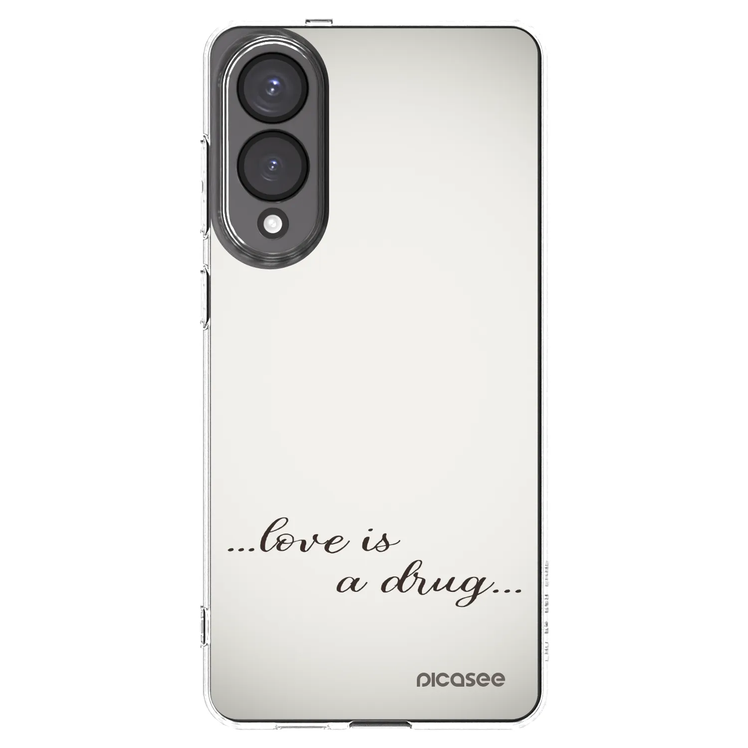 Picasee silikónový prehľadný obal pre Samsung Galaxy S25 Edge 5G - Love is a drug