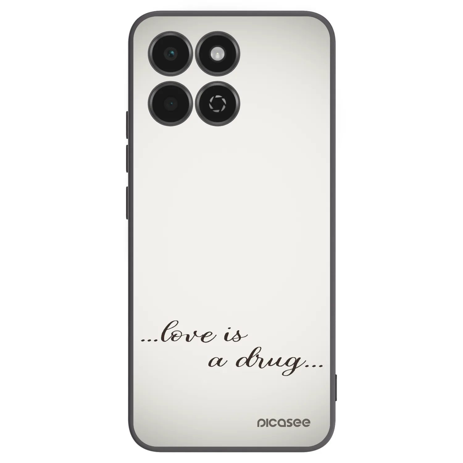 Silikónový čierny obal pre Honor 200 Smart 5G - Love is a drug