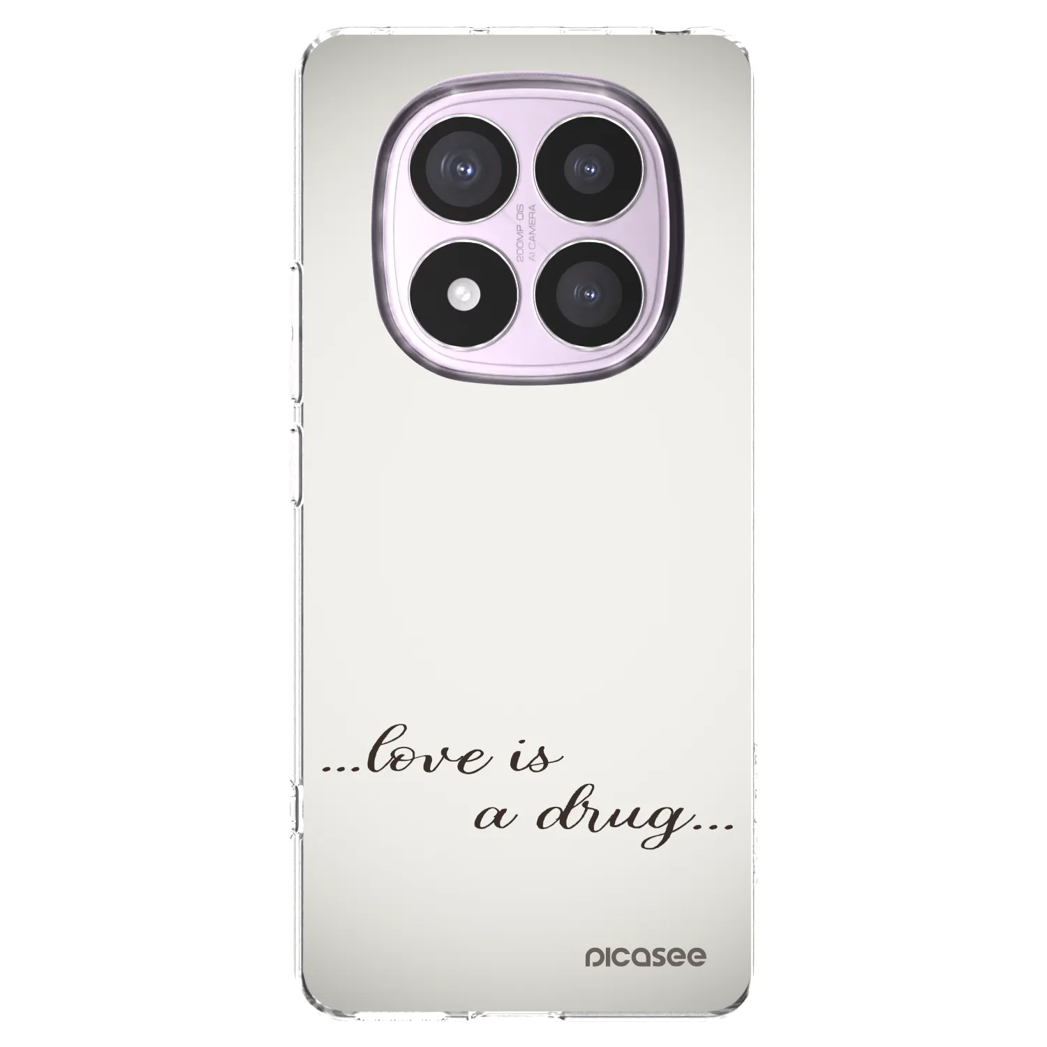 Silikónový prehľadný obal pre Xiaomi Redmi Note 14 Pro 4G - Love is a drug